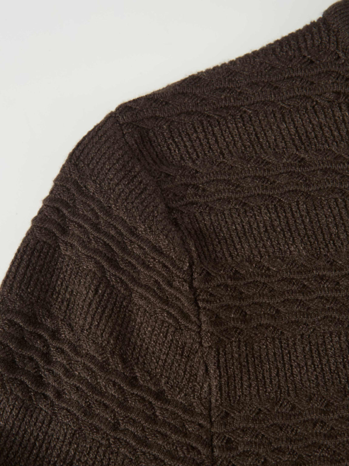 Peplum Cardigan - Brown