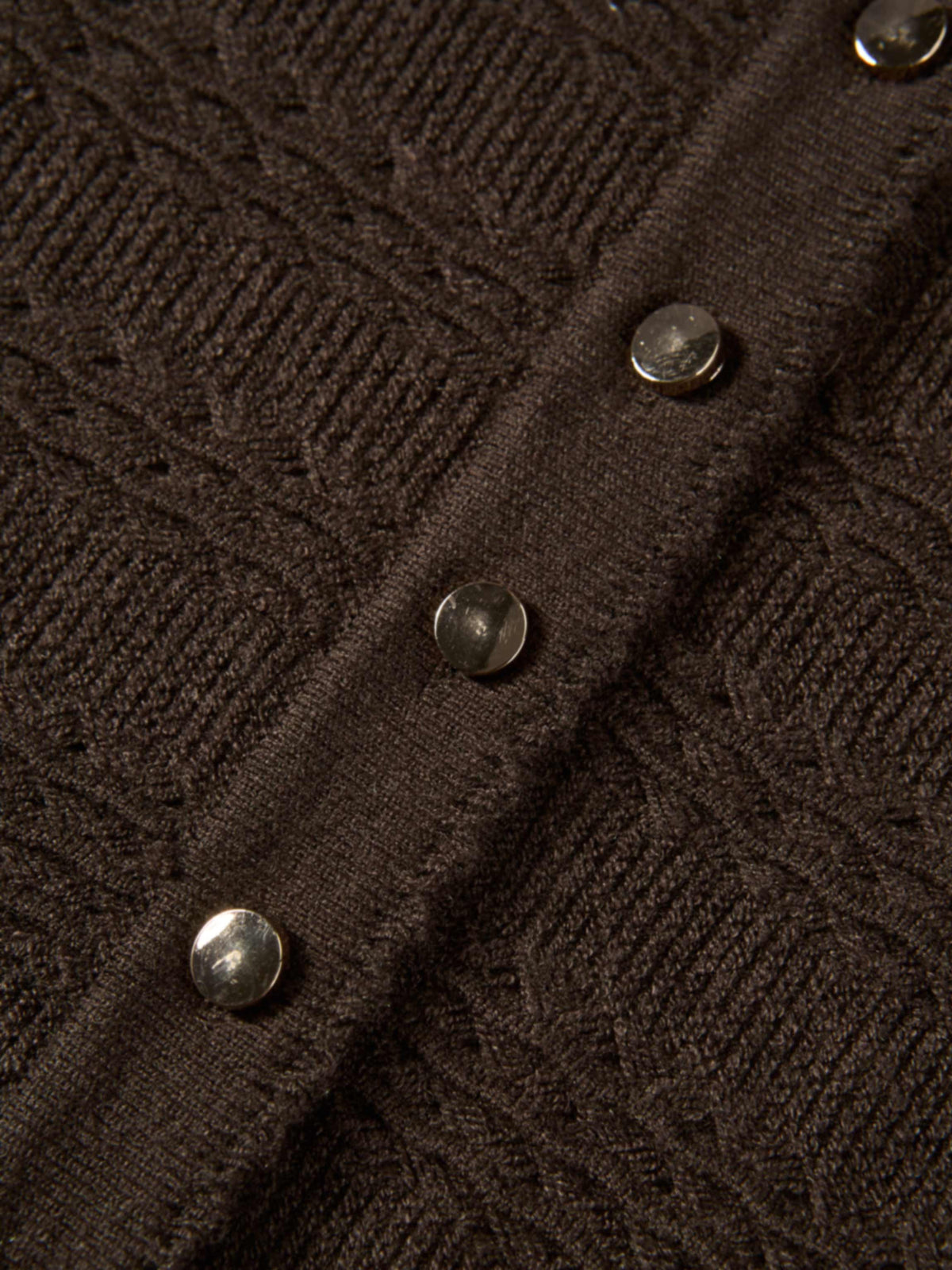 Peplum Cardigan - Brown