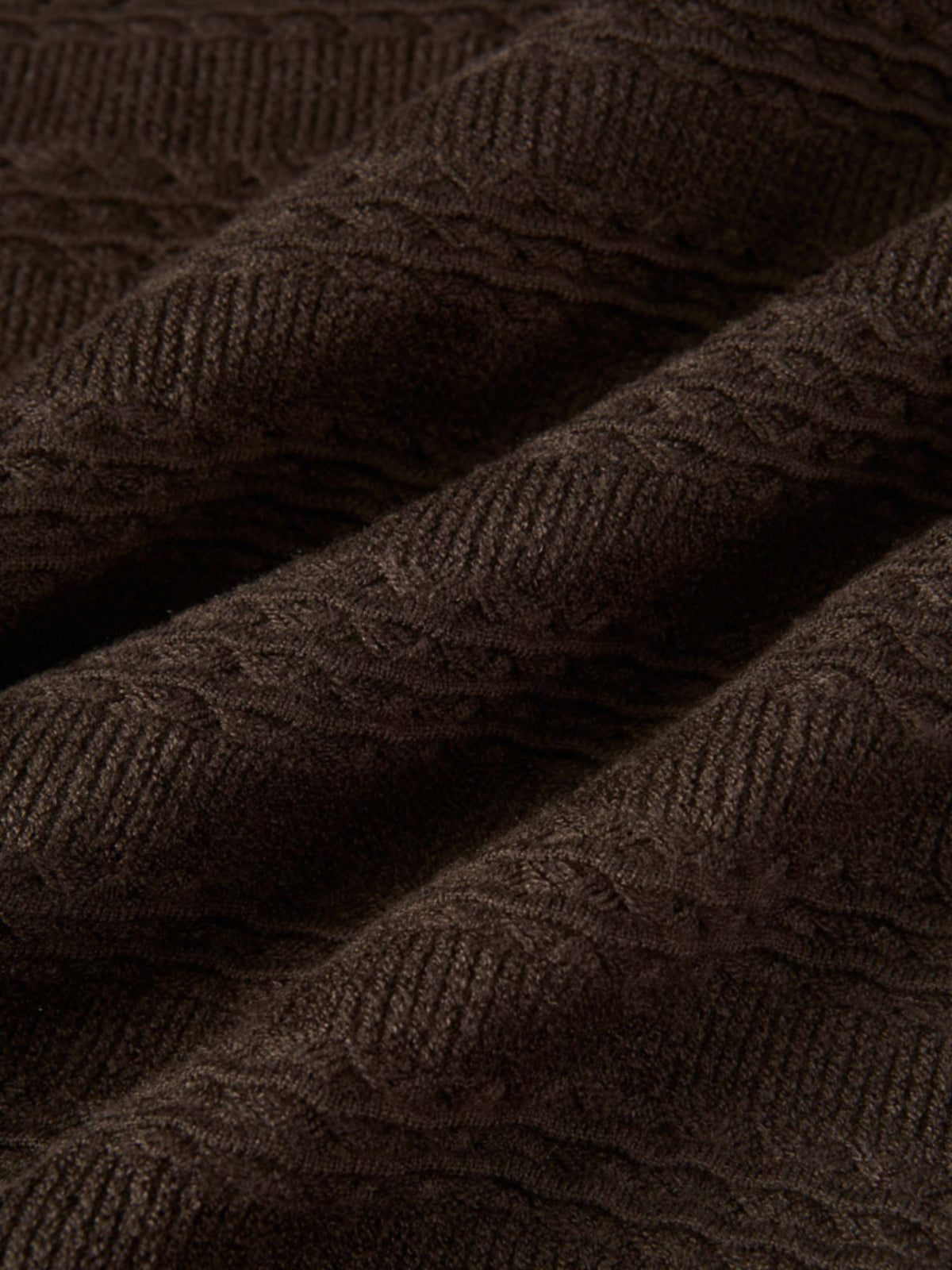 Peplum Cardigan - Brown