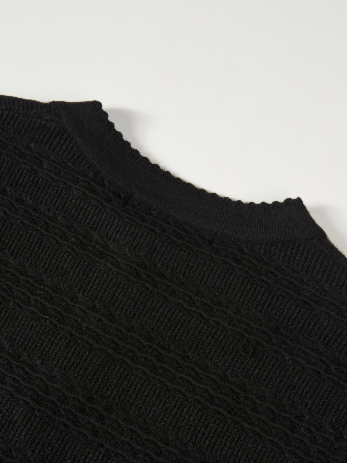 Peplum Cardigan - Black