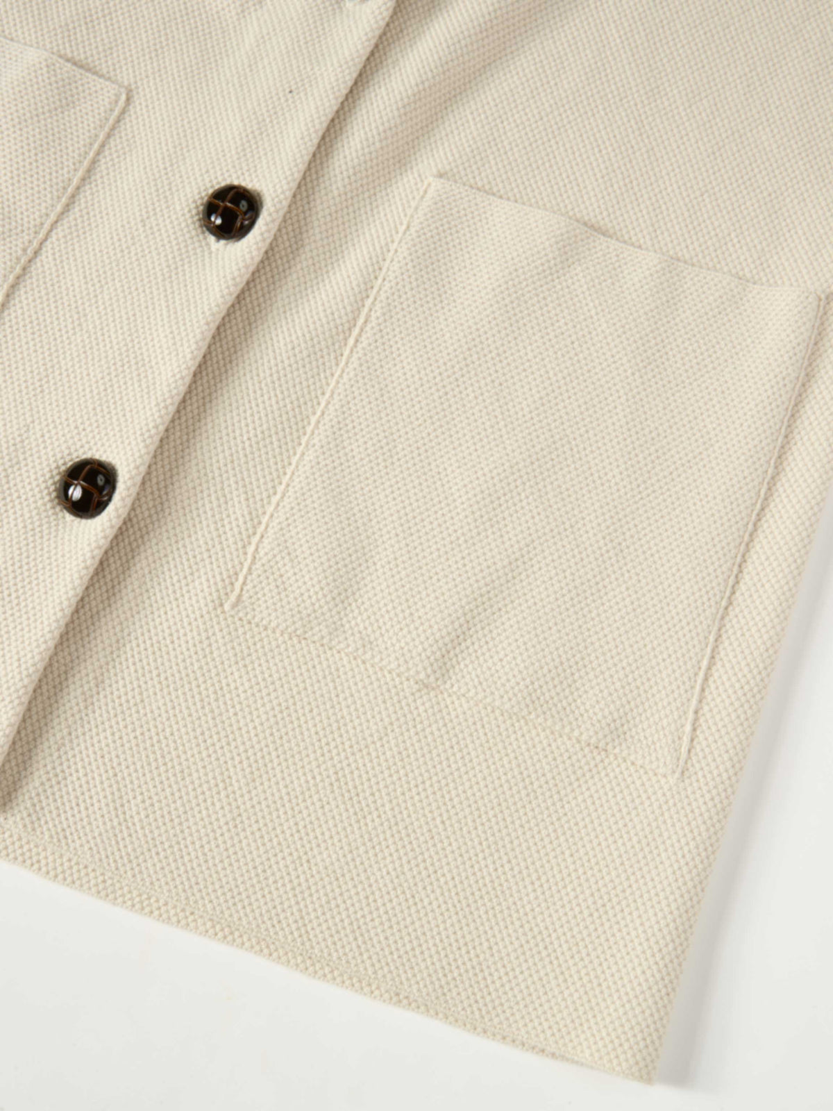 Knit Boxy Blazer - Cream