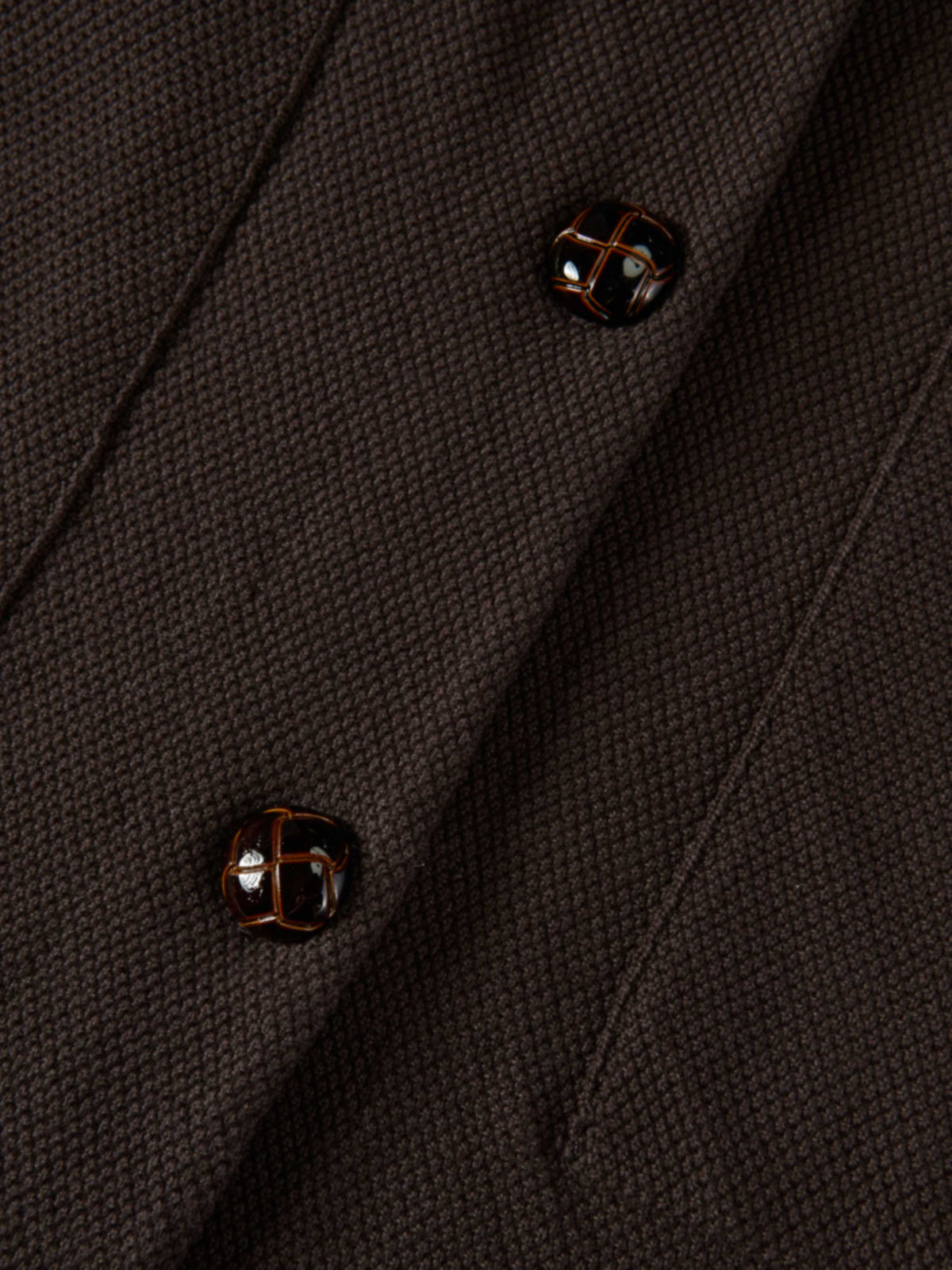 Knit Boxy Blazer - Brown