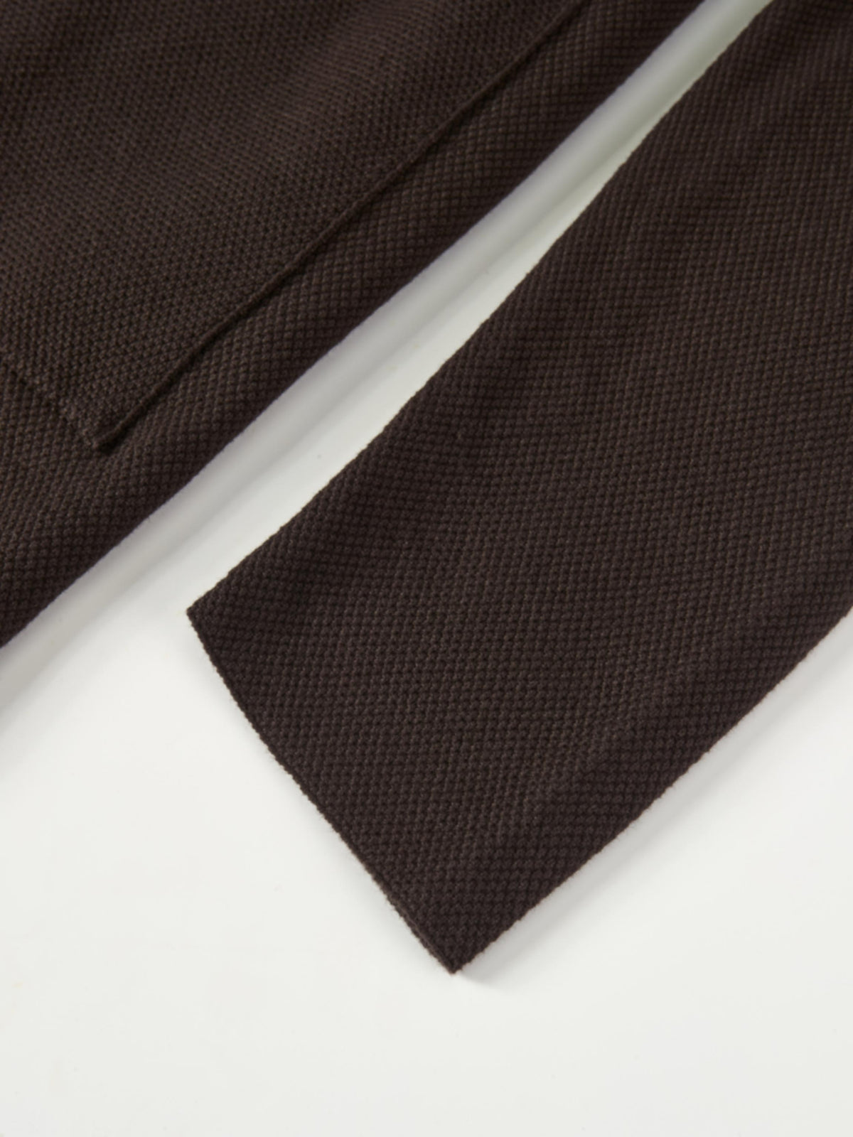 Knit Boxy Blazer - Brown