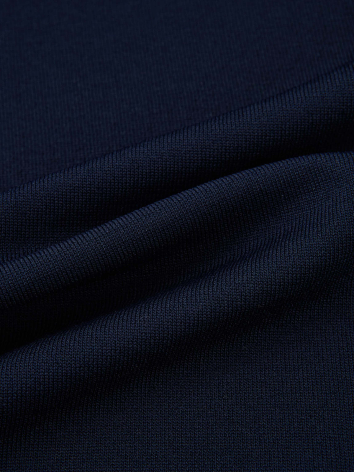 Sleeveless Crew Neck Silk Knit Top - Navy