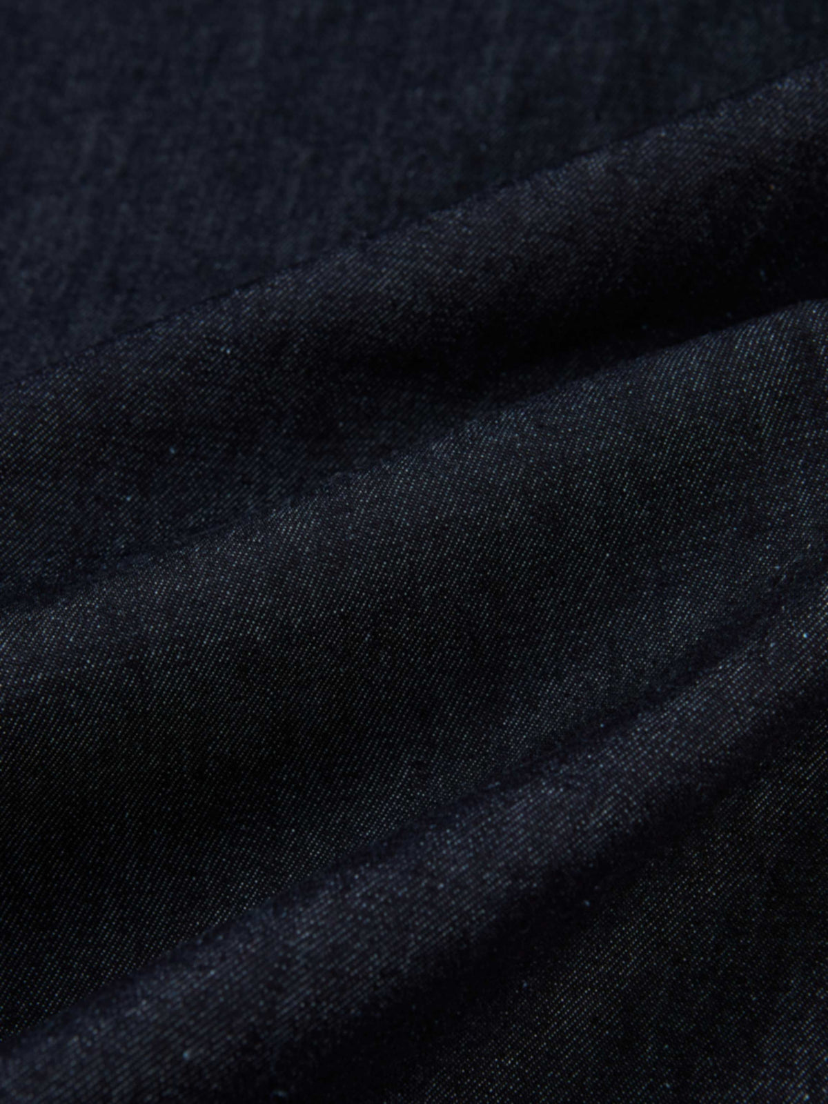 Knit Pocket Denim Dress - Blue