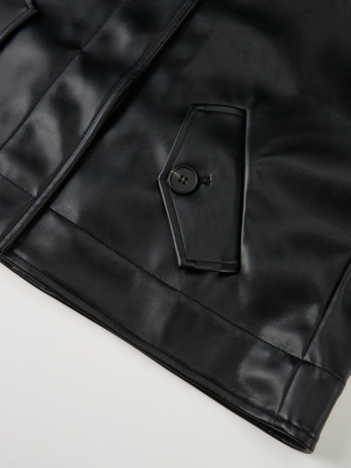 Swing Leather Jacket - Black