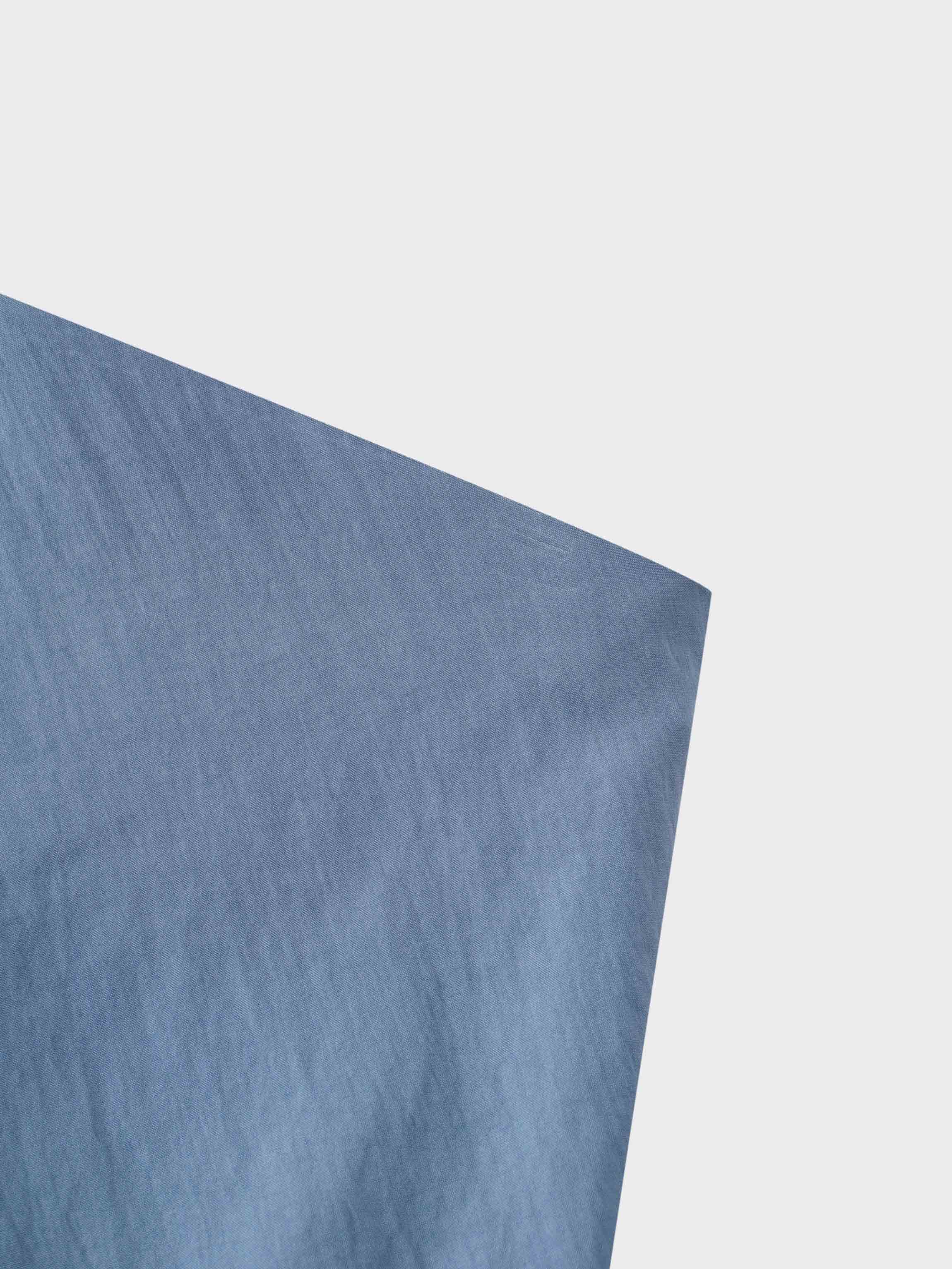 Crinkle Cotton Skirt 37"-Robin Blue