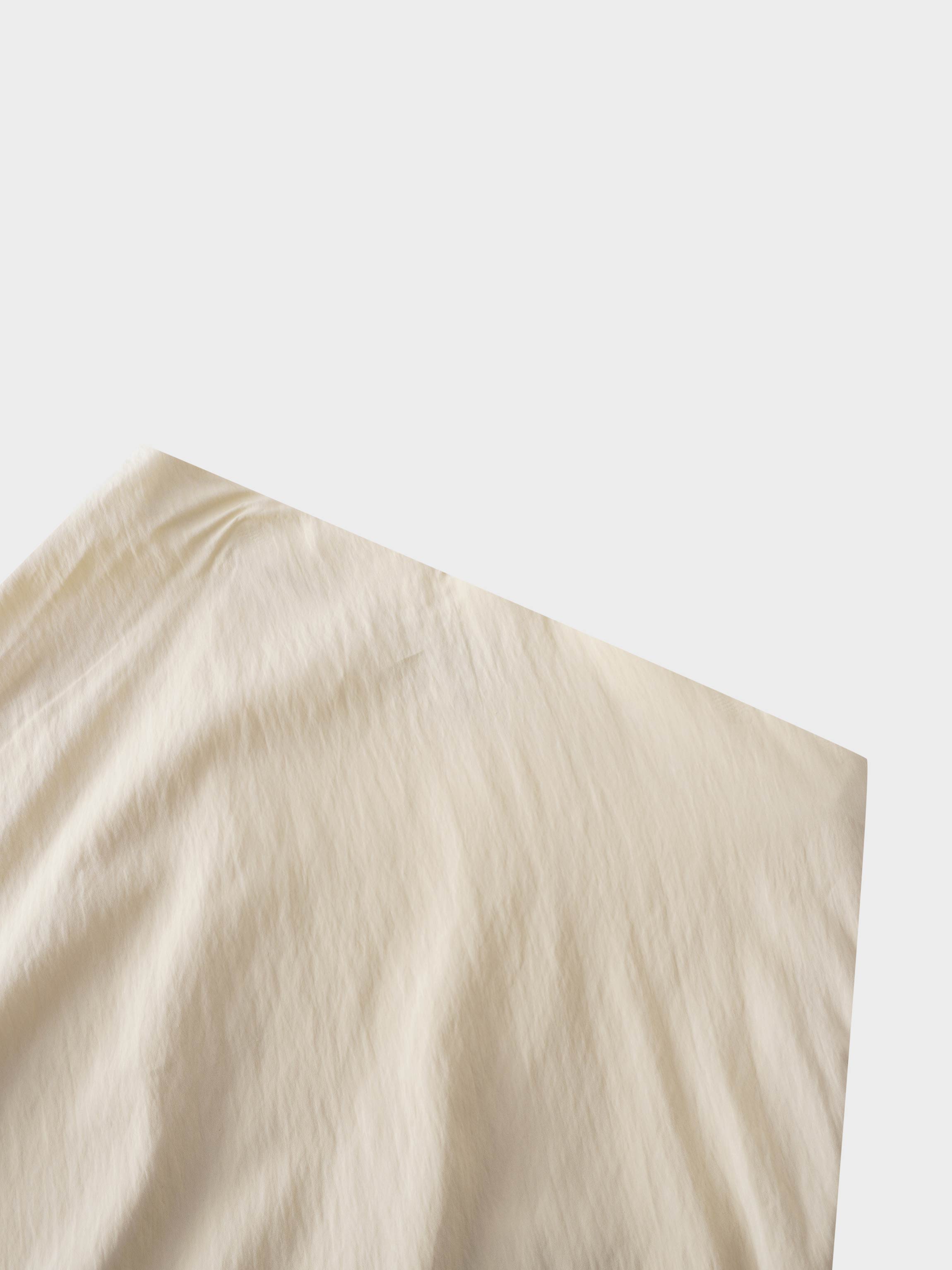 Crinkle Cotton Skirt 37"-Pale Yellow