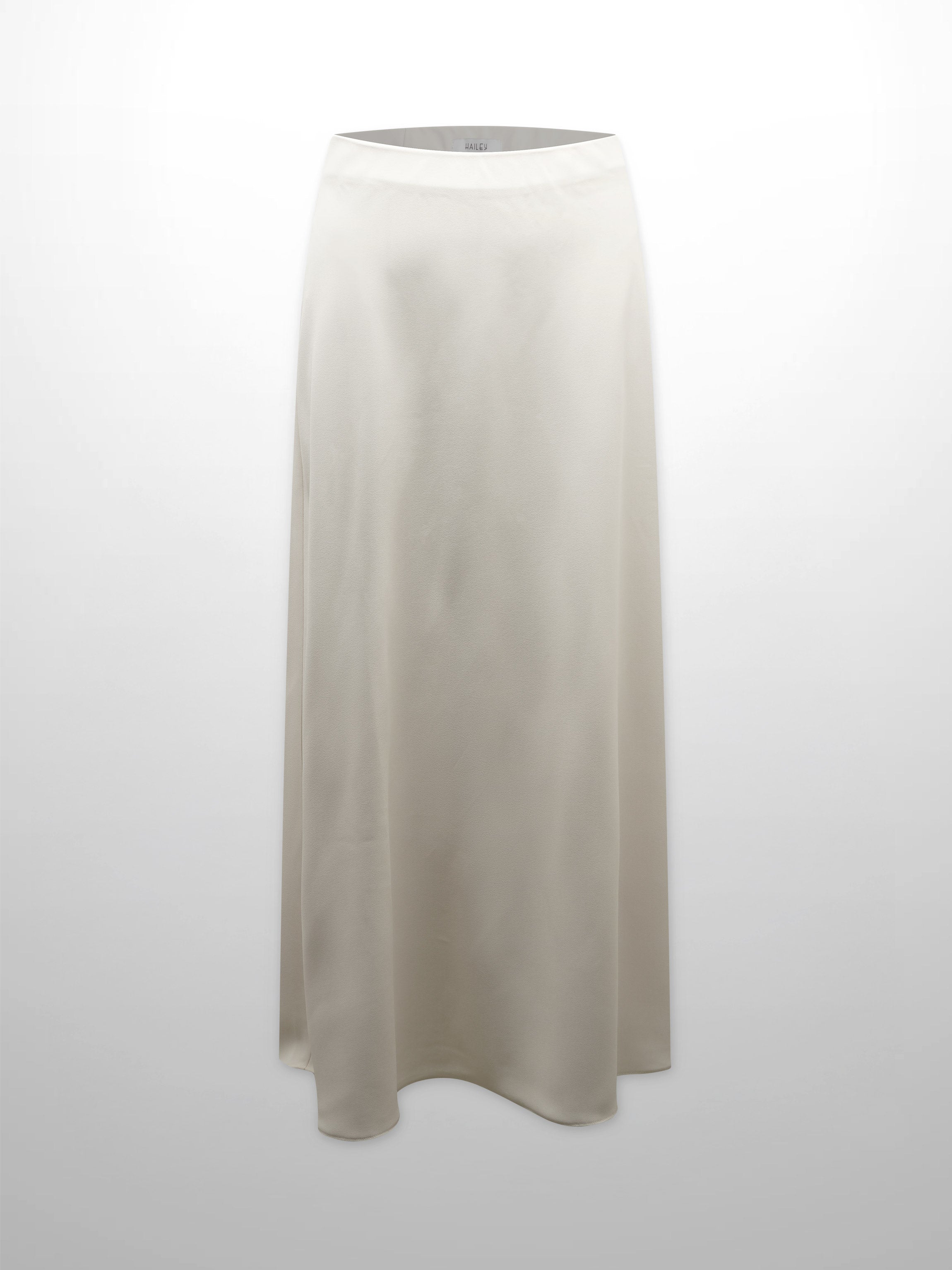 Crepe Slip Skirt-Ivory