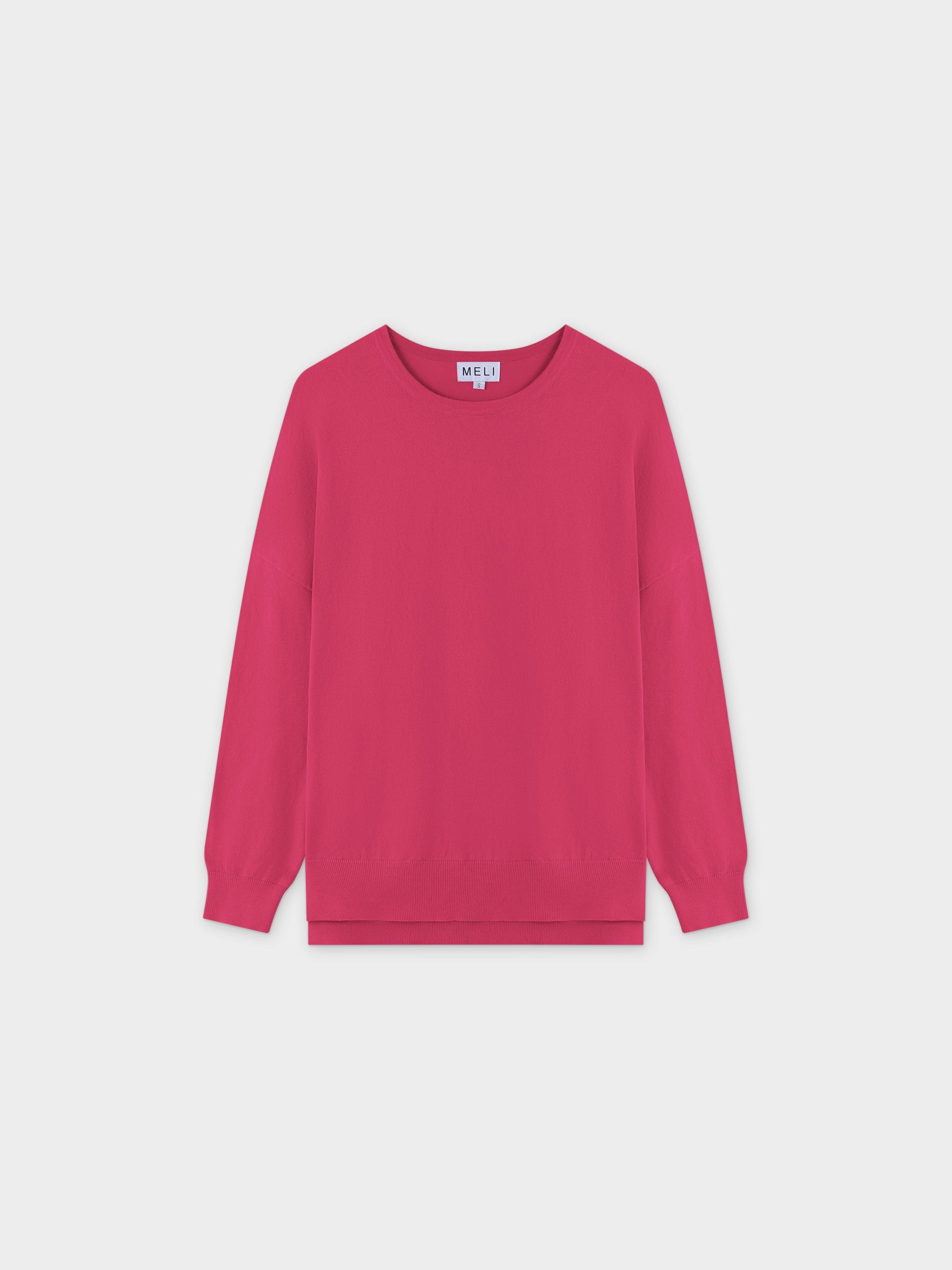 Oversized Lightweight Sweater-Pink