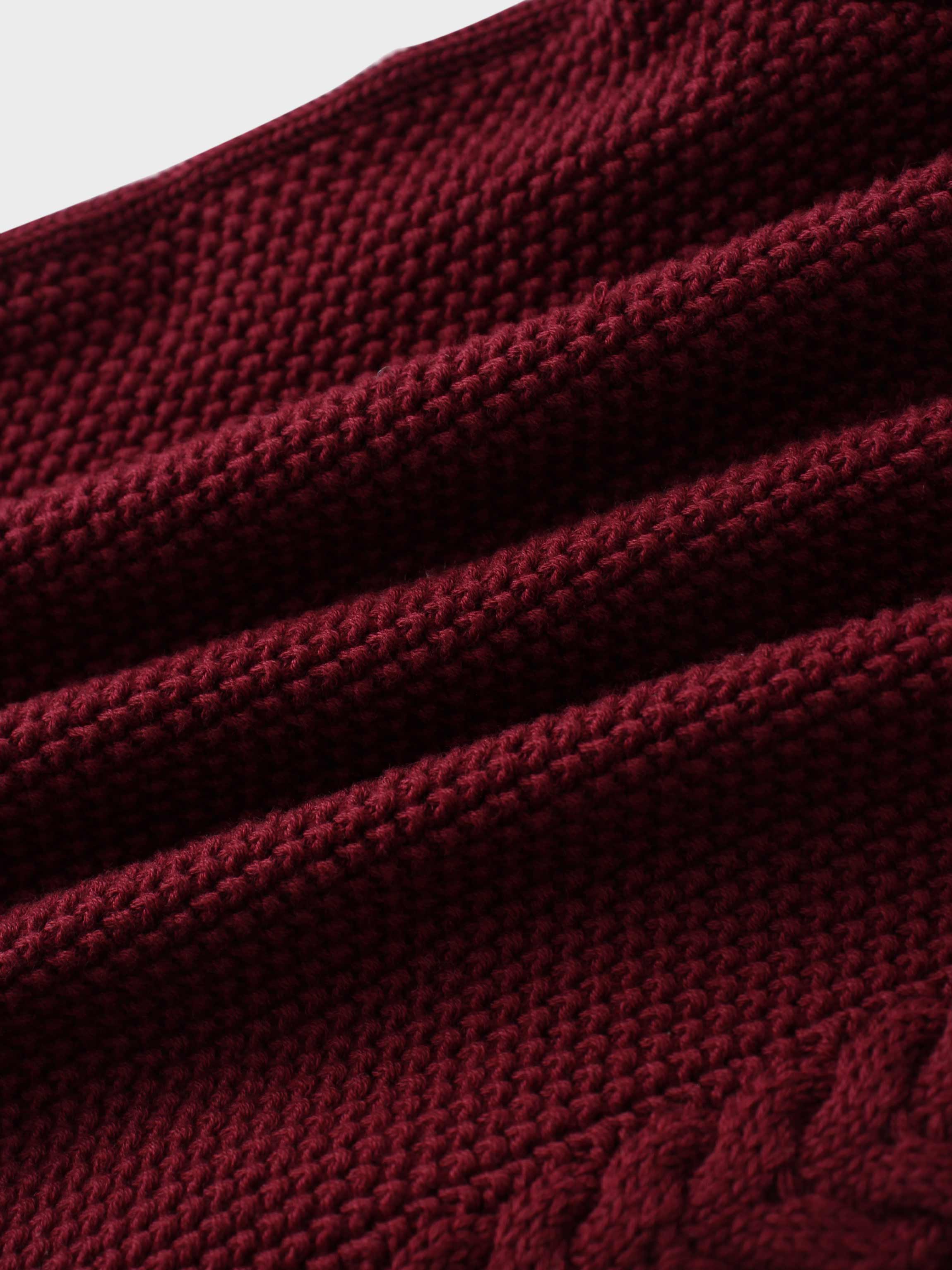 Embroidered Cardigan-Burgundy Floral