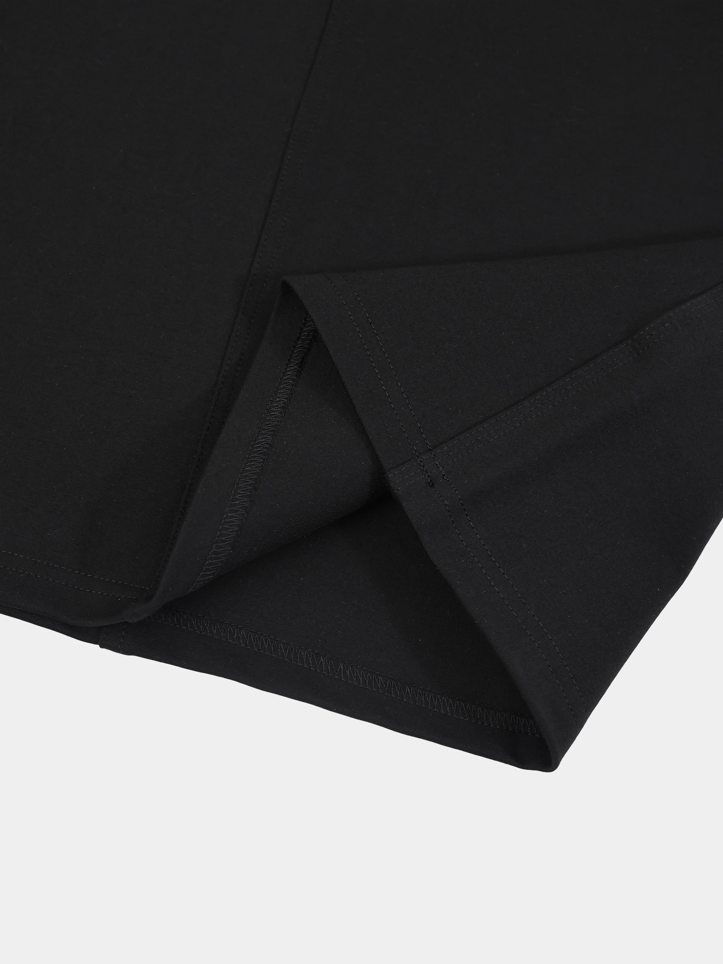 Straight Ponte Maxi Skirt-Black