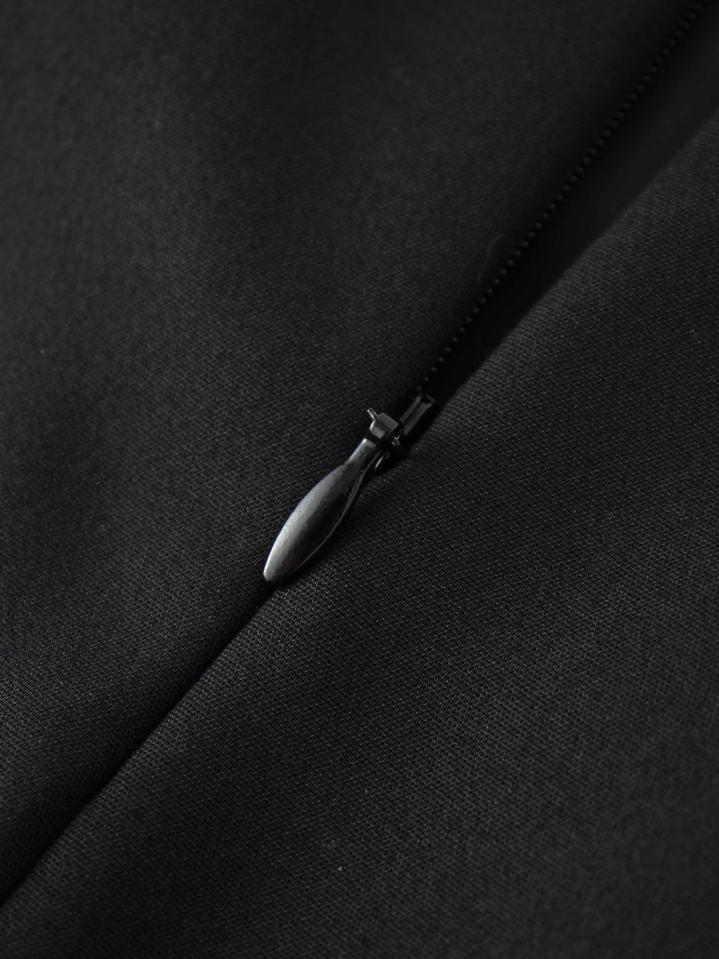 Basic A-Line Skirt-Black