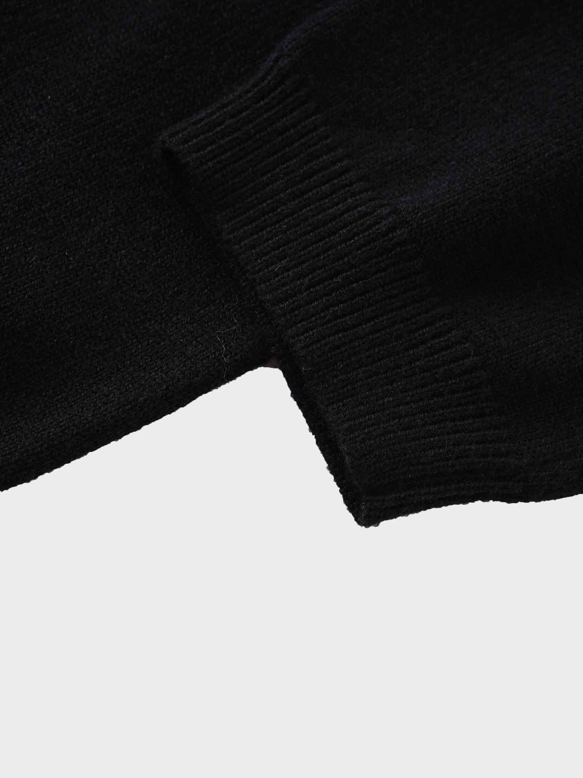 Embellished Cardigan Sweater-Black