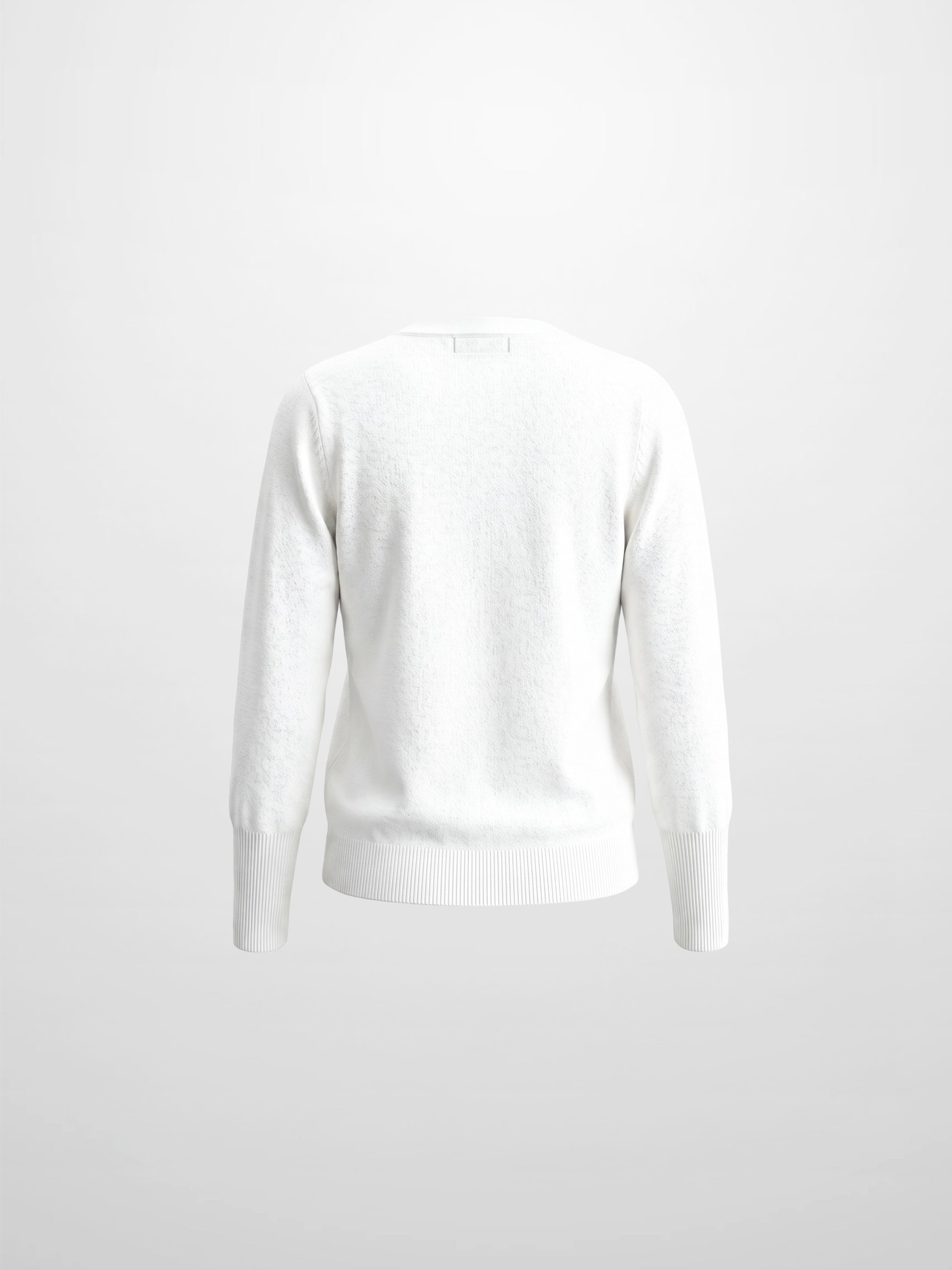 High Cuff Crew Sweater-Ivory