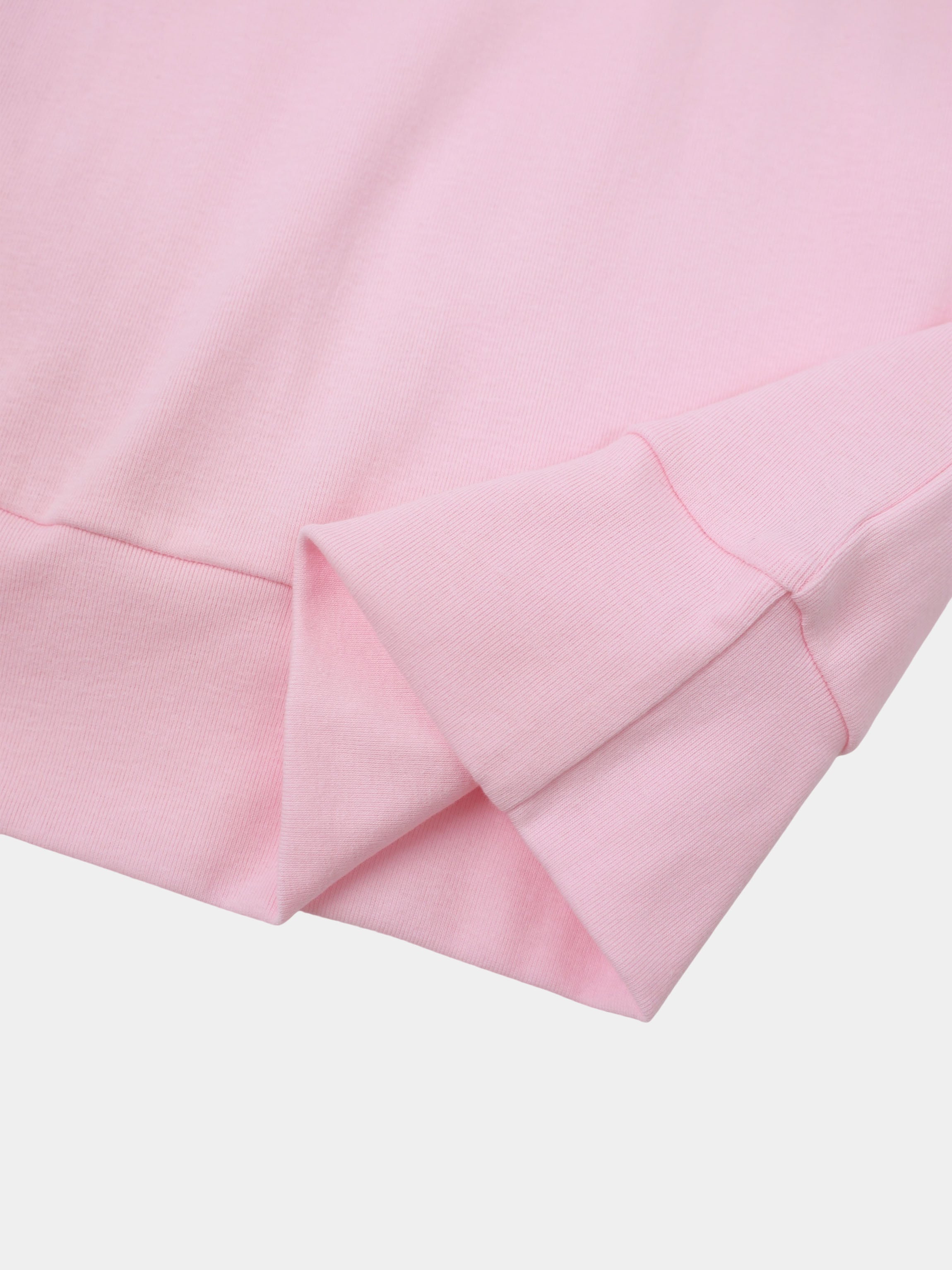 Collared Bomber Tee-Soft Pink