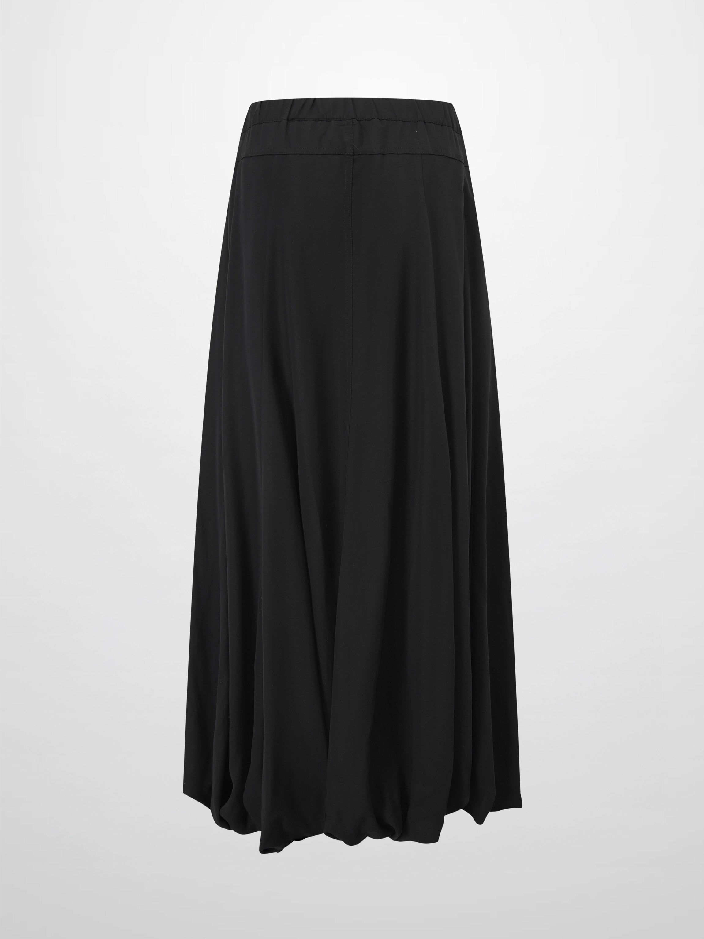 Lightweight Bubble Skirt-Black