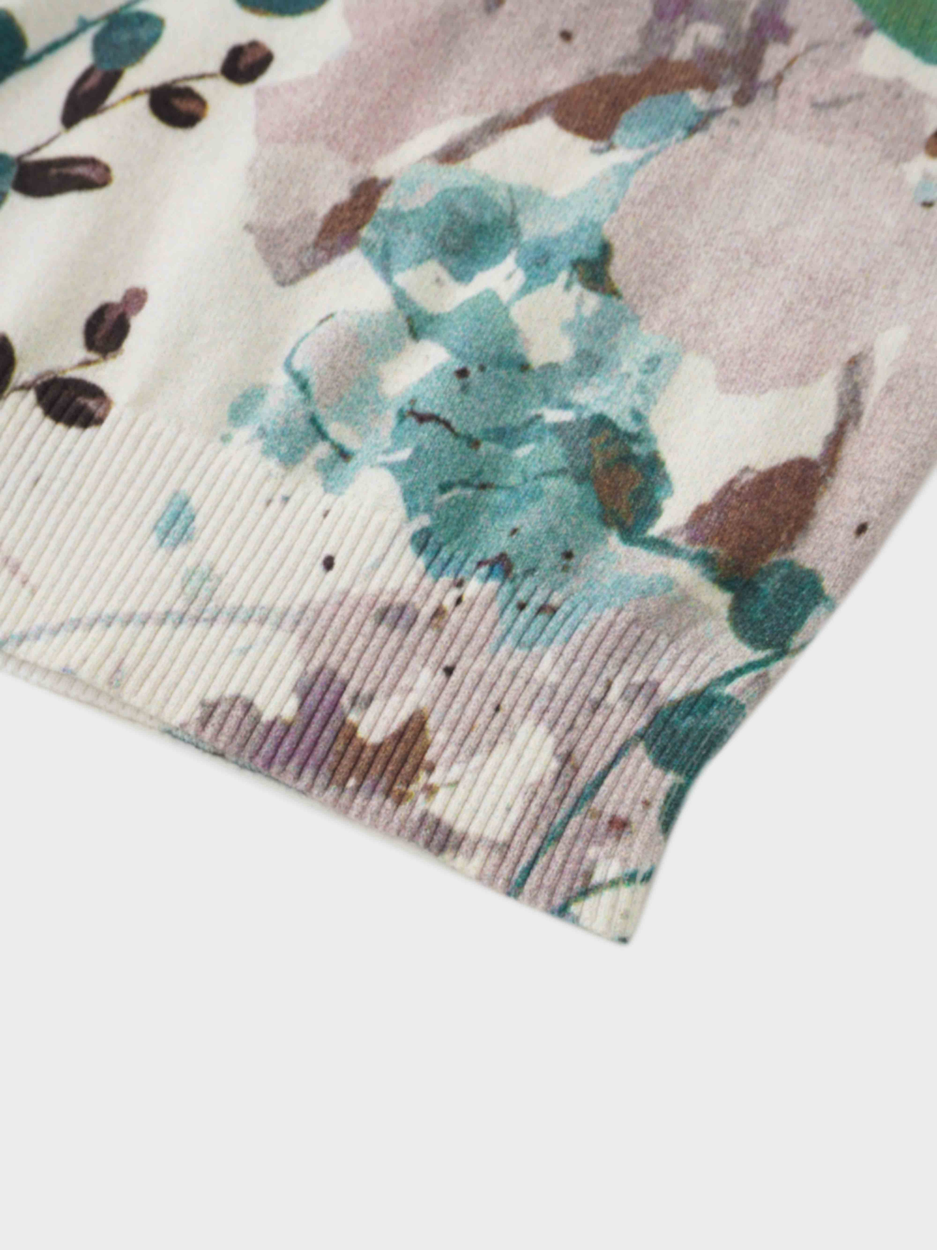 Printed Sweater-Vine Branch