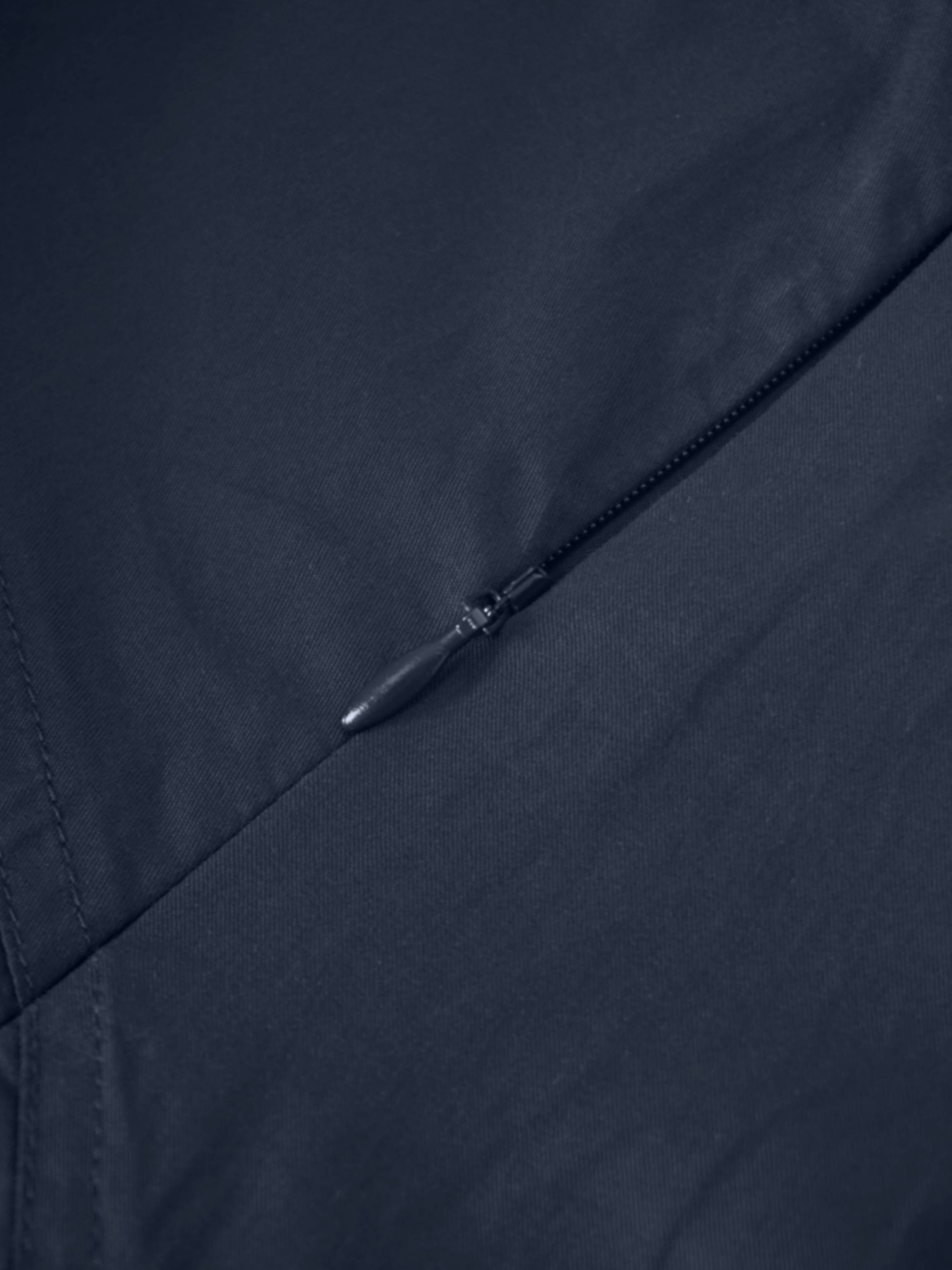 Cotton Yoke Circle Skirt-Navy