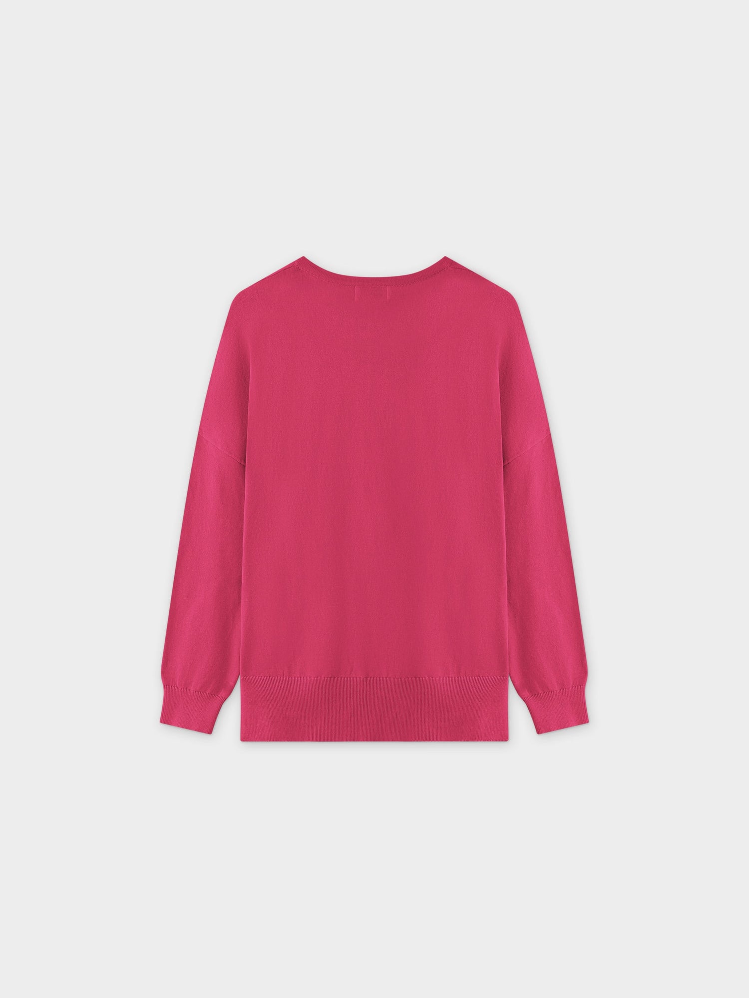 Oversized Lightweight Sweater-Pink