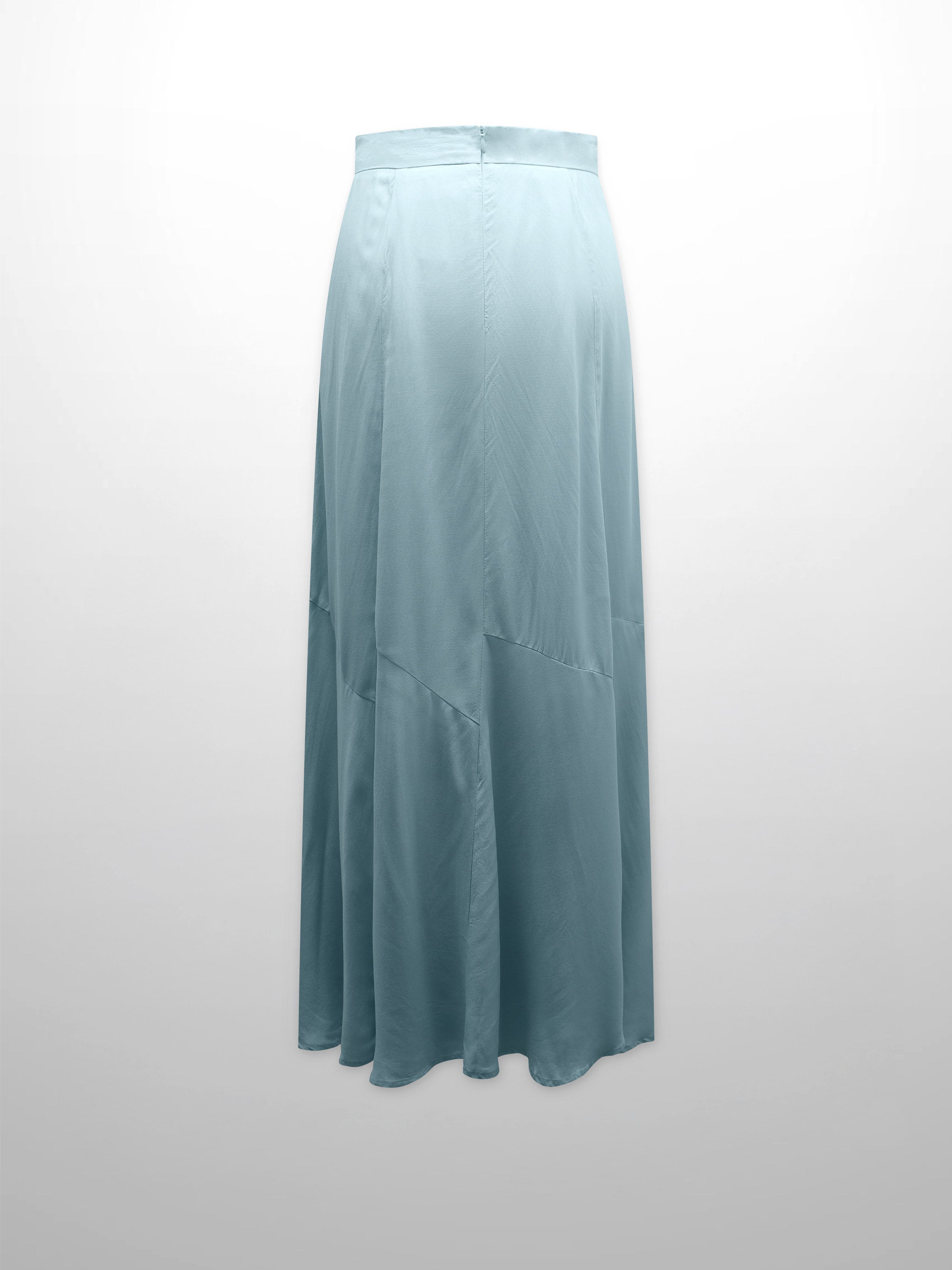 TRUMPET FLARE SKIRT-SKY BLUE