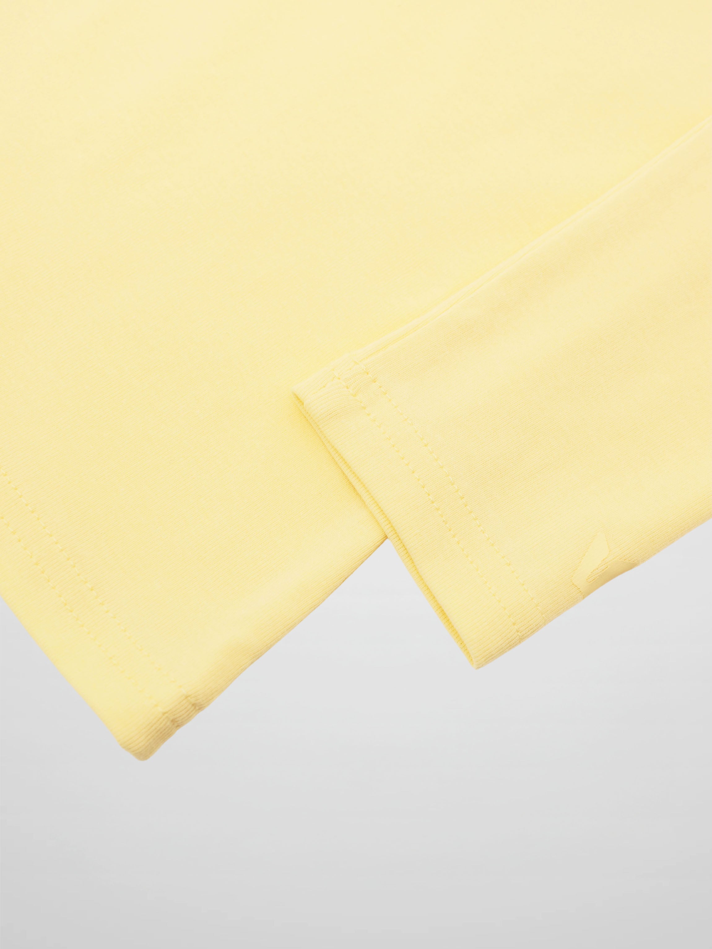 Collared High V T-Shirt-Yellow