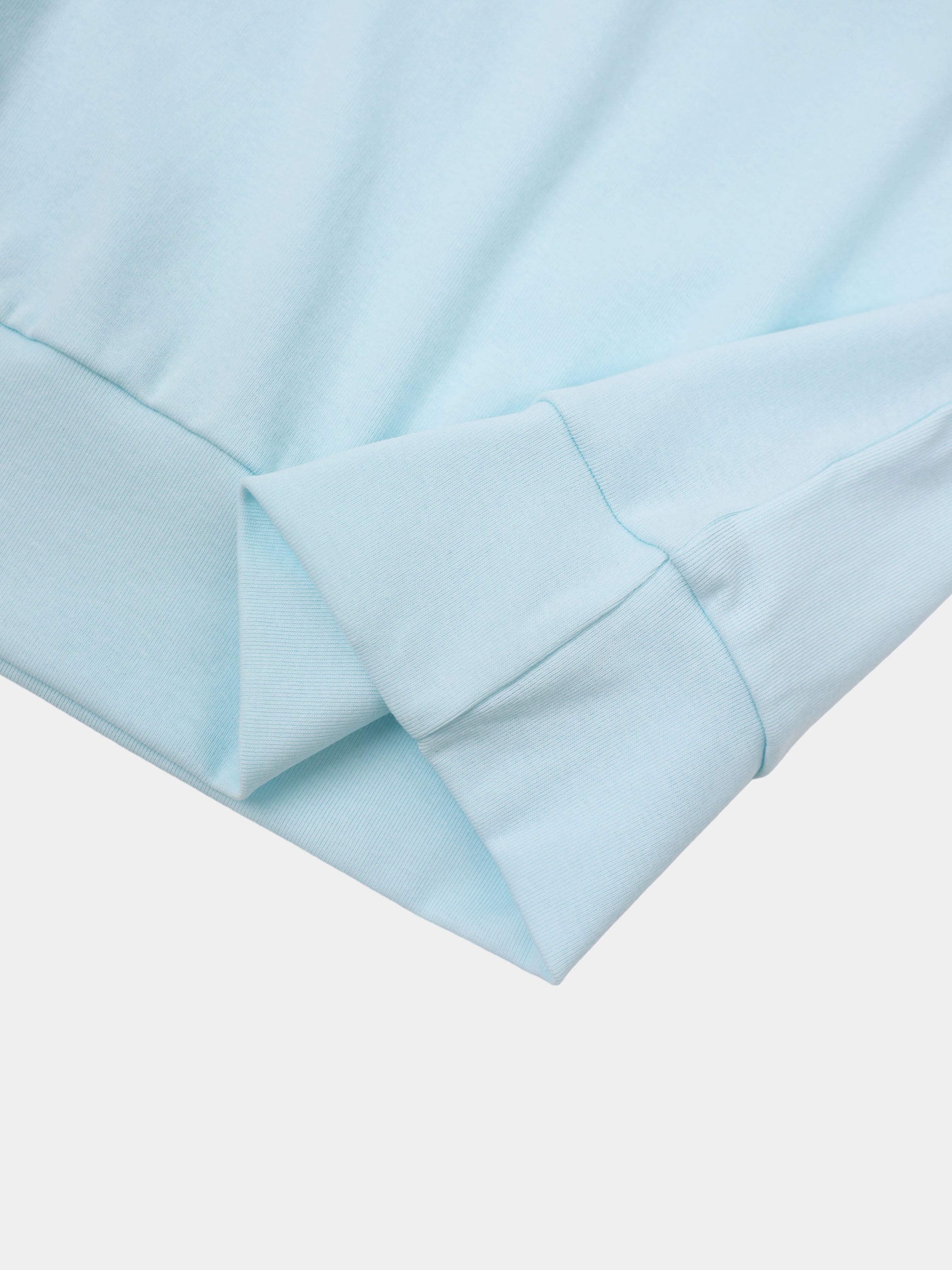 Collared Bomber Tee-Sky Blue