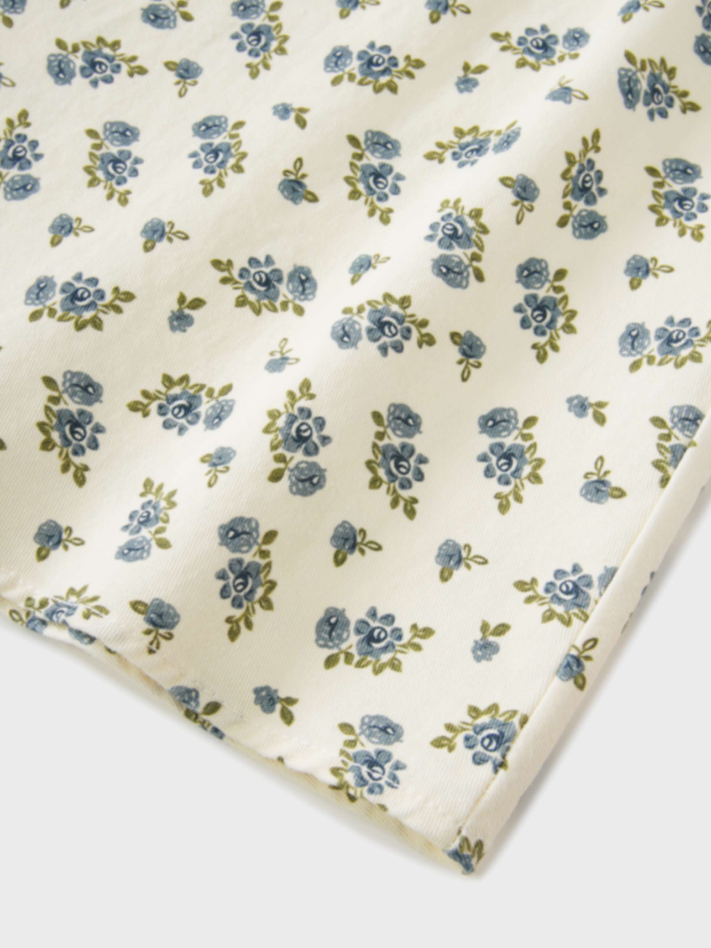 Asymmetrical Panel Skirt-Blue Poppy