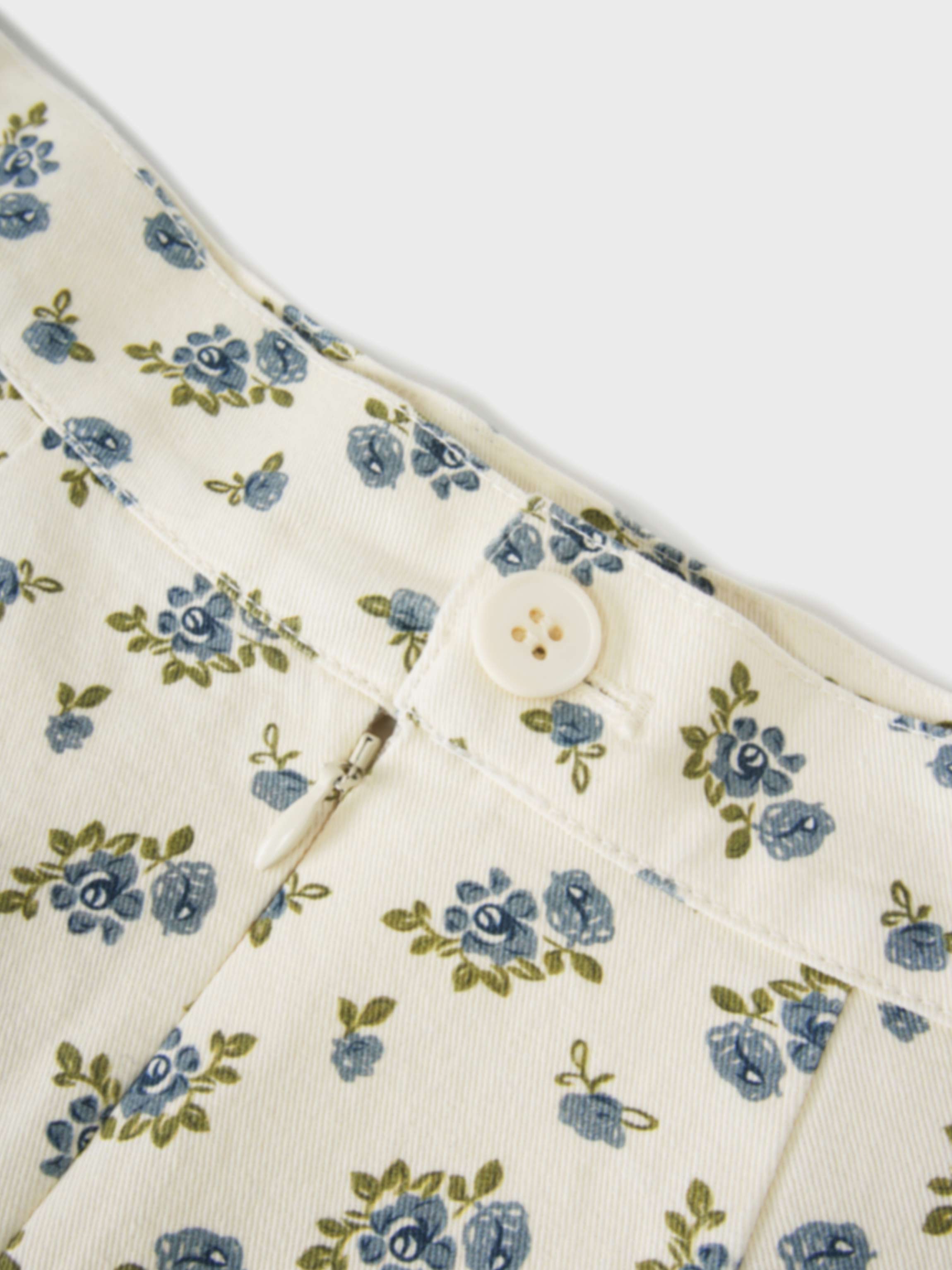 Asymmetrical Panel Skirt-Blue Poppy