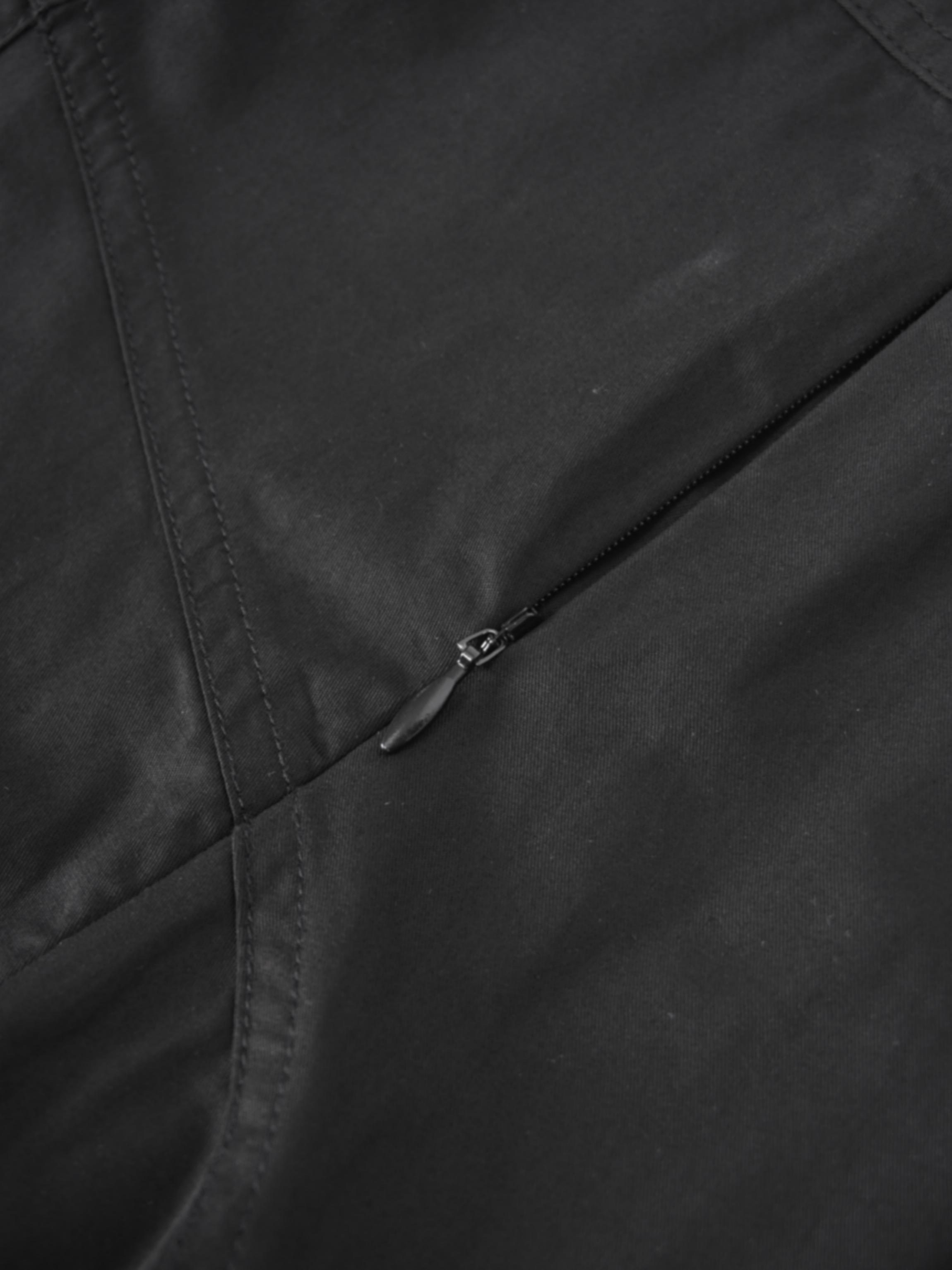 Cotton Yoke Circle Skirt-Black