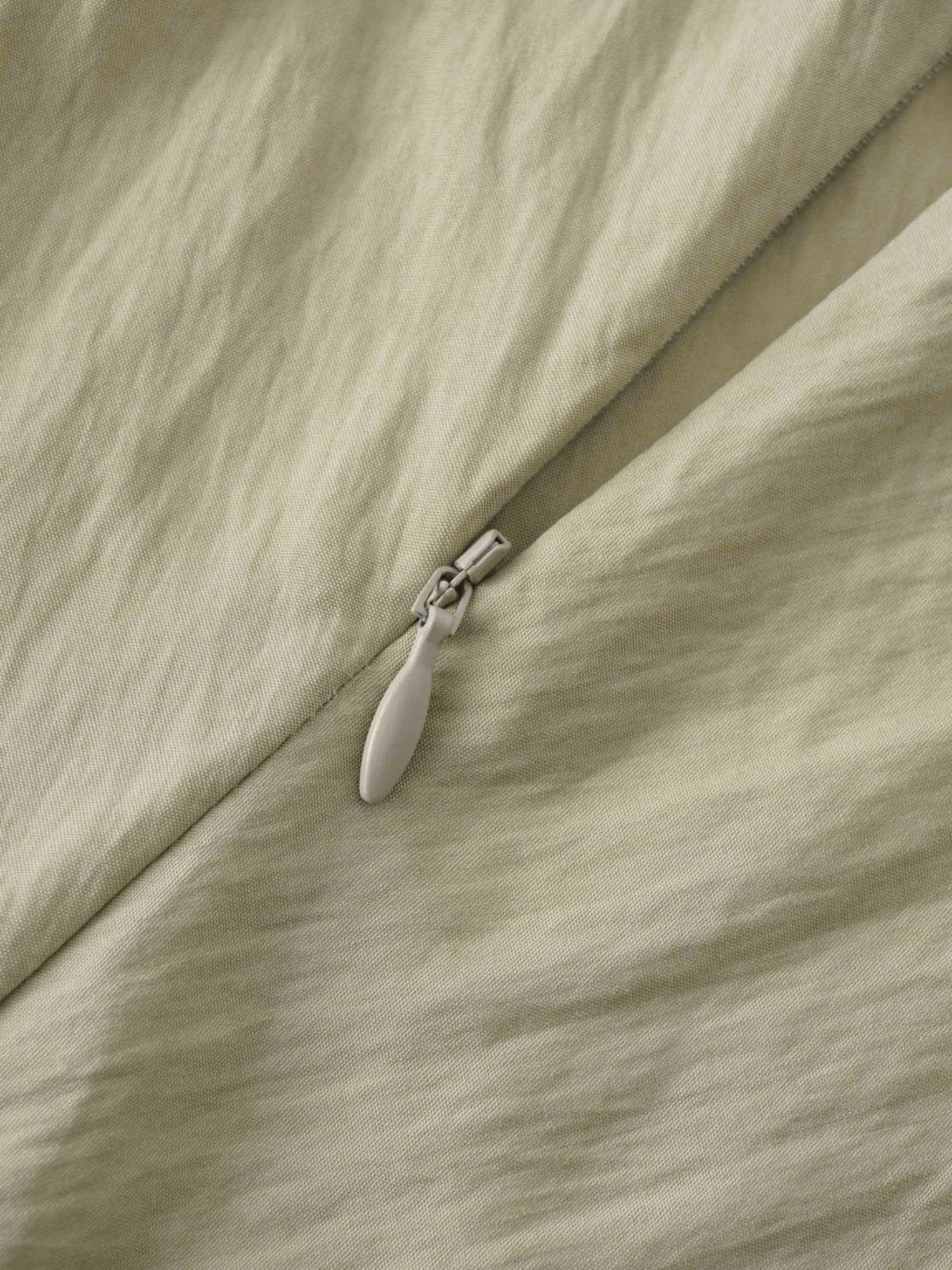 Crinkle Cotton Skirt 37"-Tan