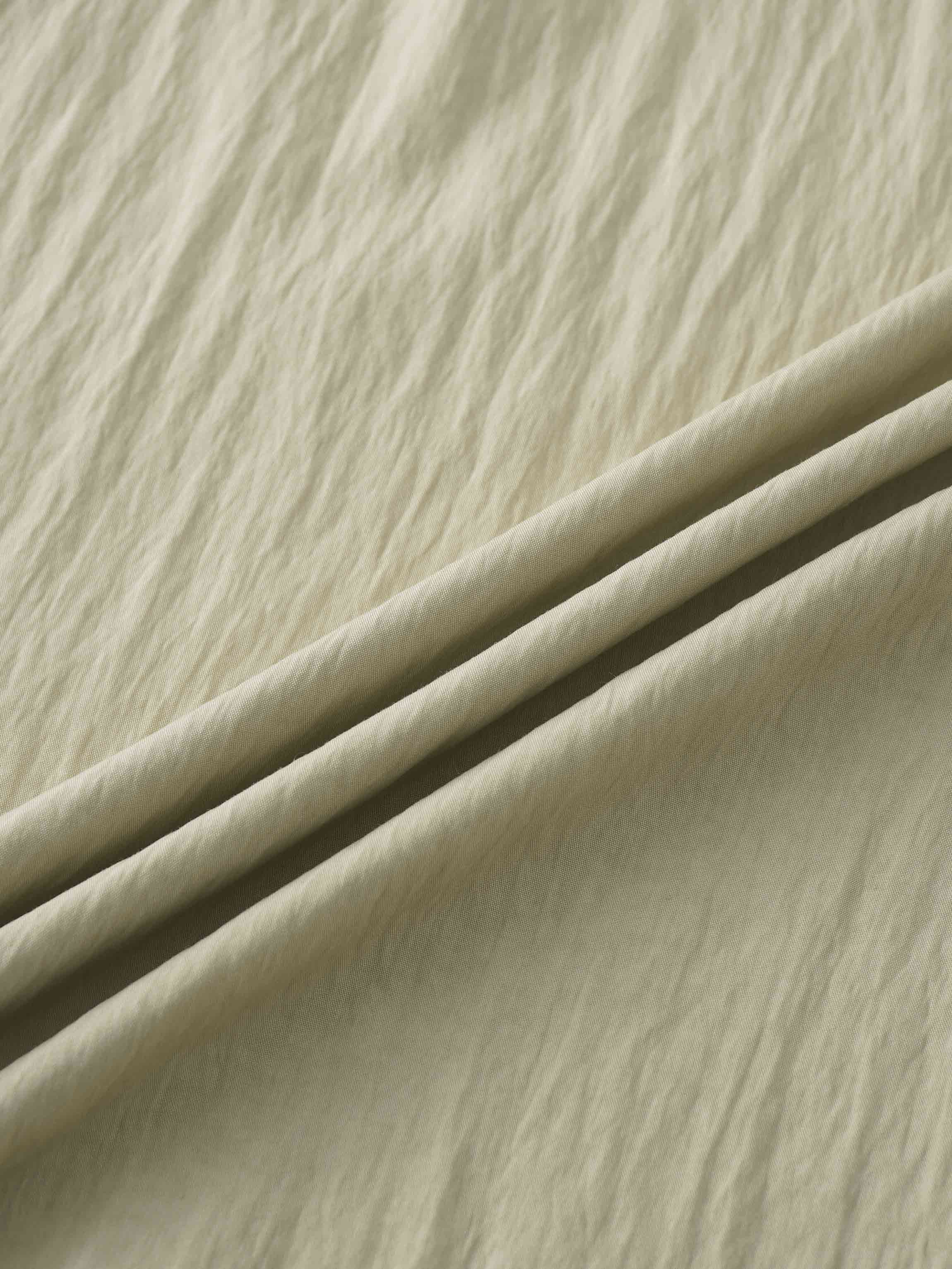 Crinkle Cotton Skirt 37"-Tan