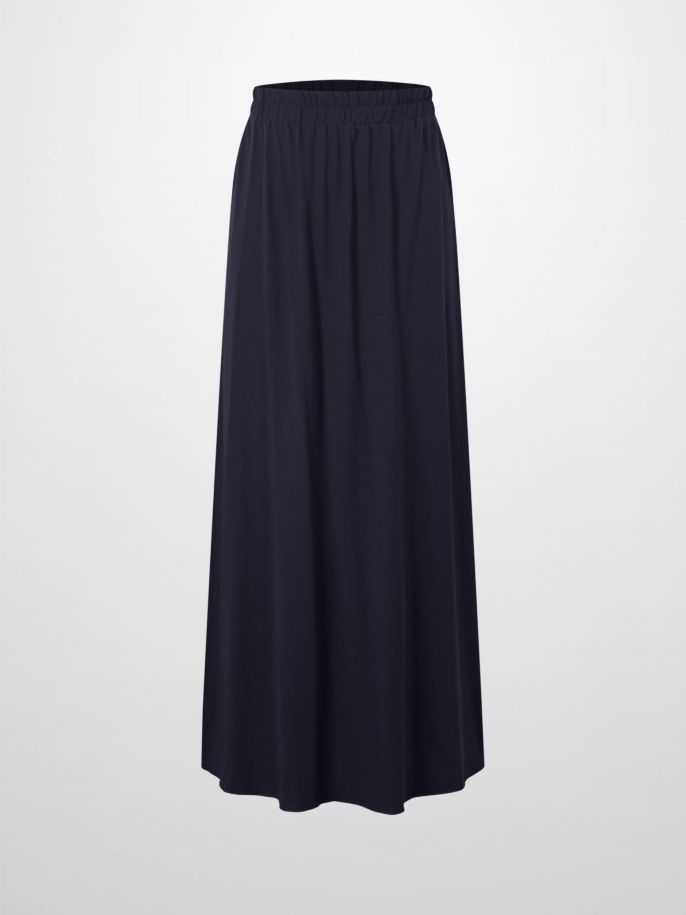Elastic Waist T-Shirt Skirt-Navy
