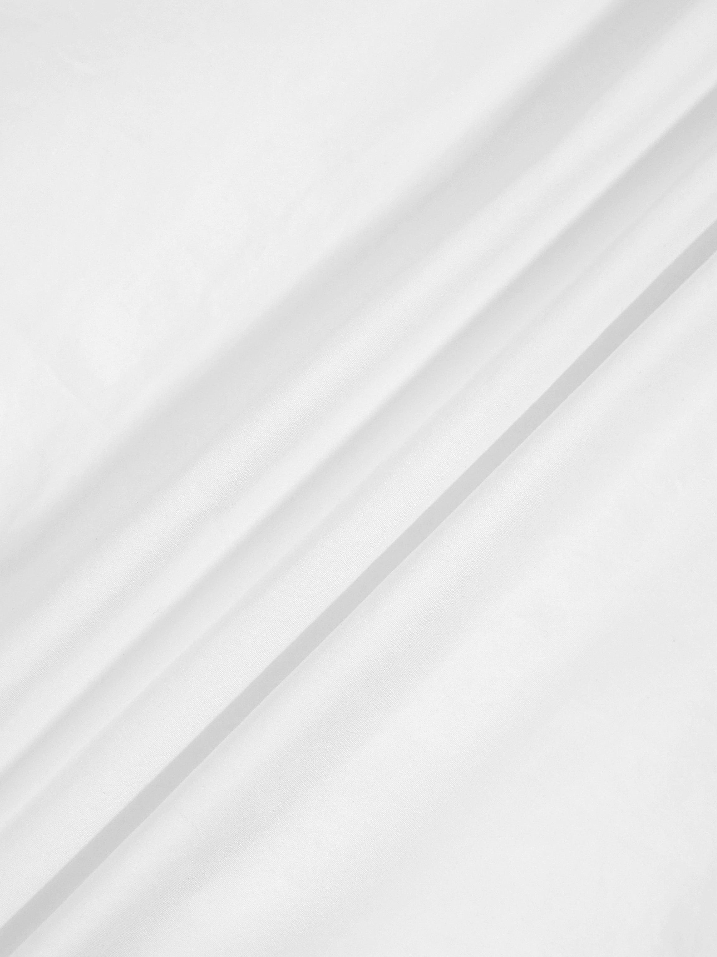 Flower Detail Cotton Blouse-White