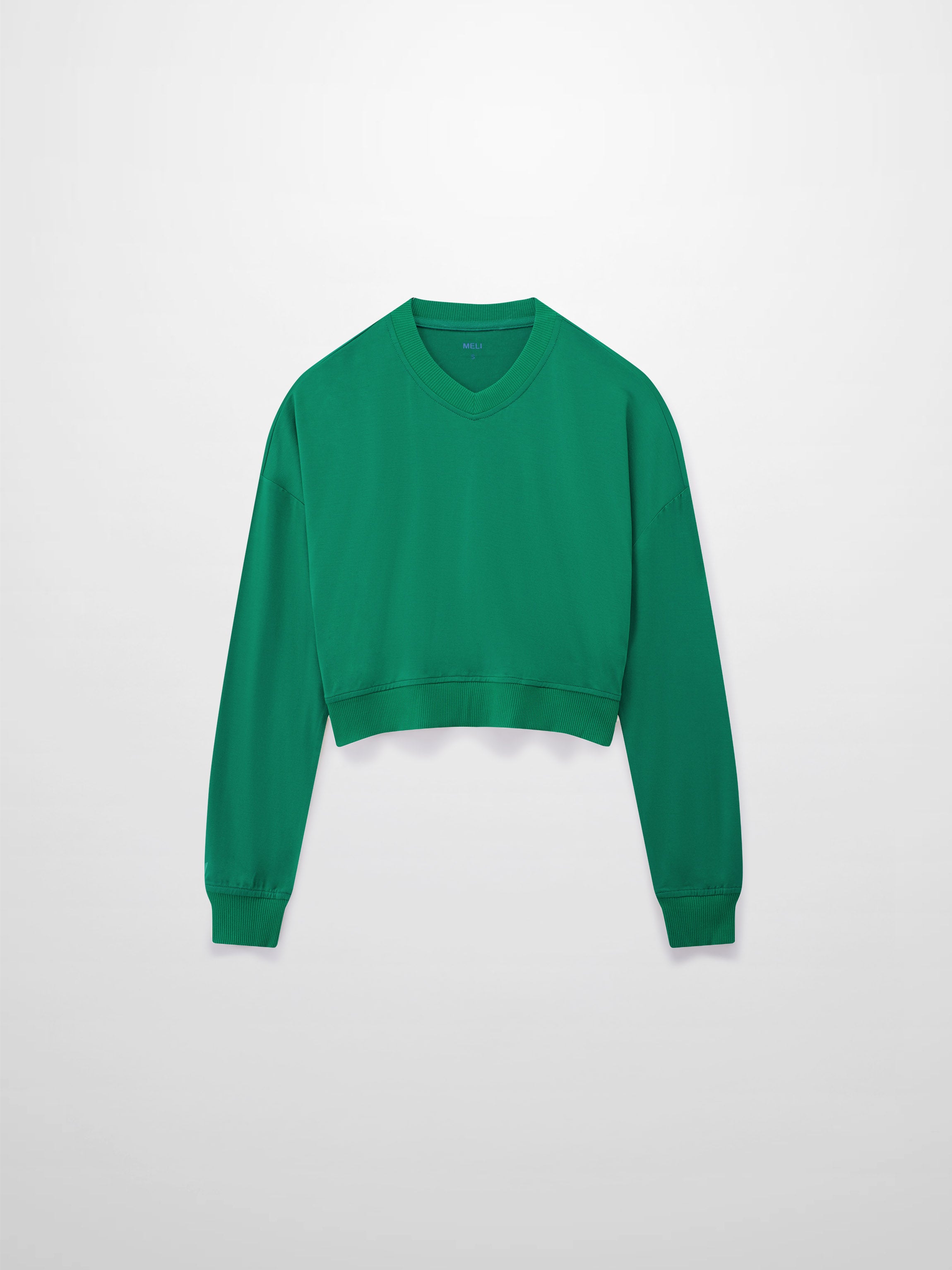 Cropped Tee-Kelly Green