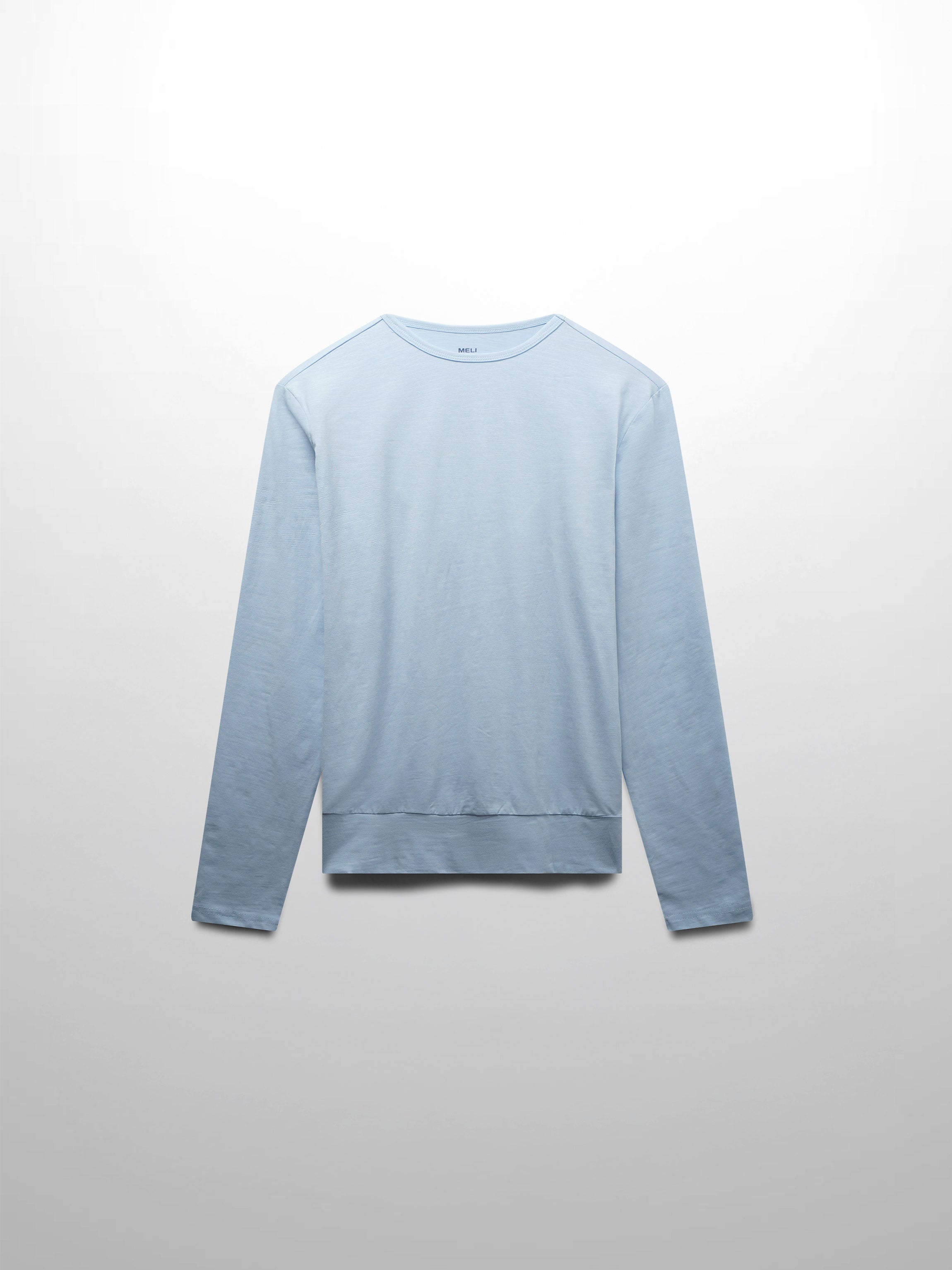 Crew Bomber Tee-Light Blue