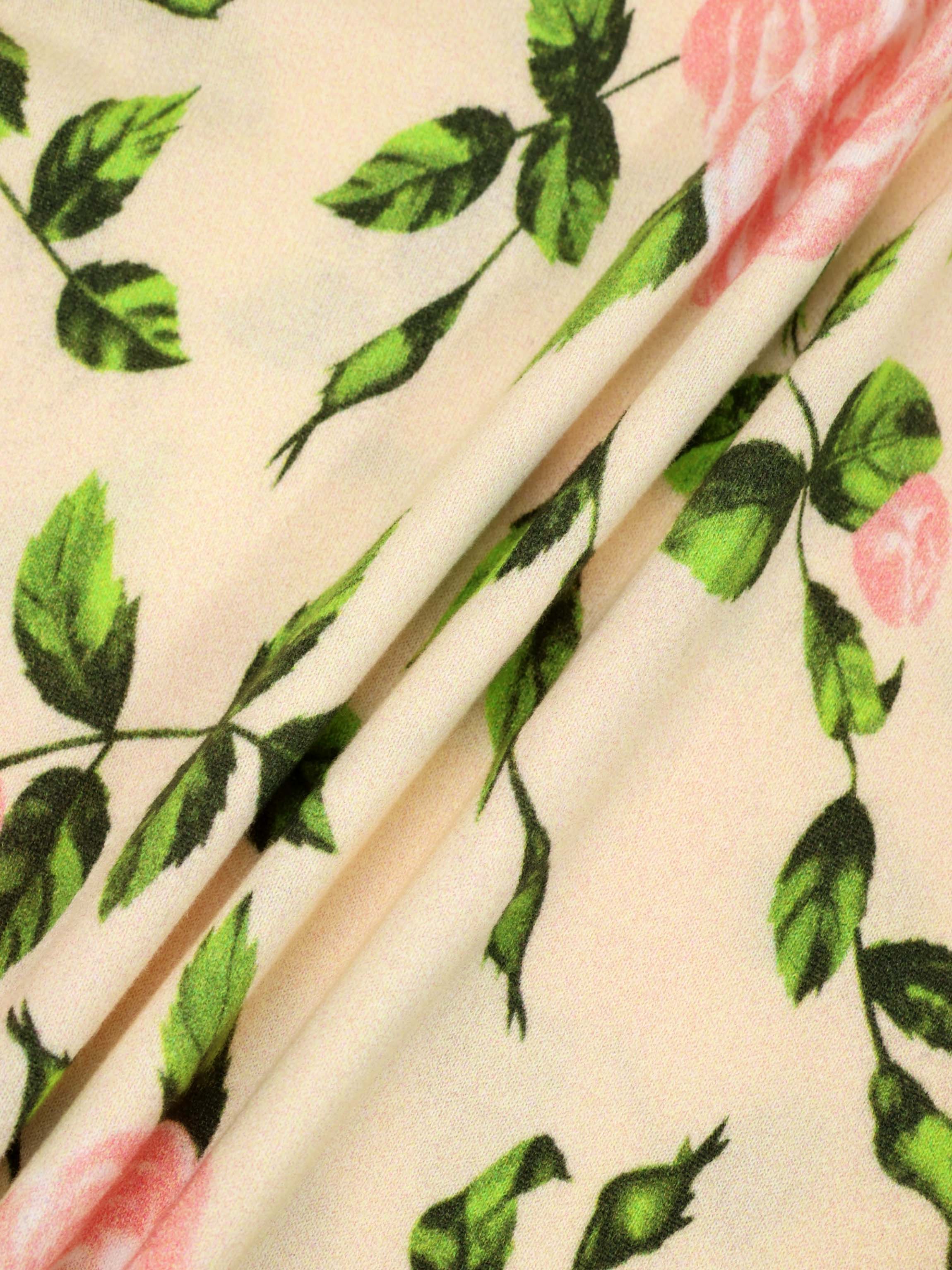 Printed Sweater-Cream Pop Floral
