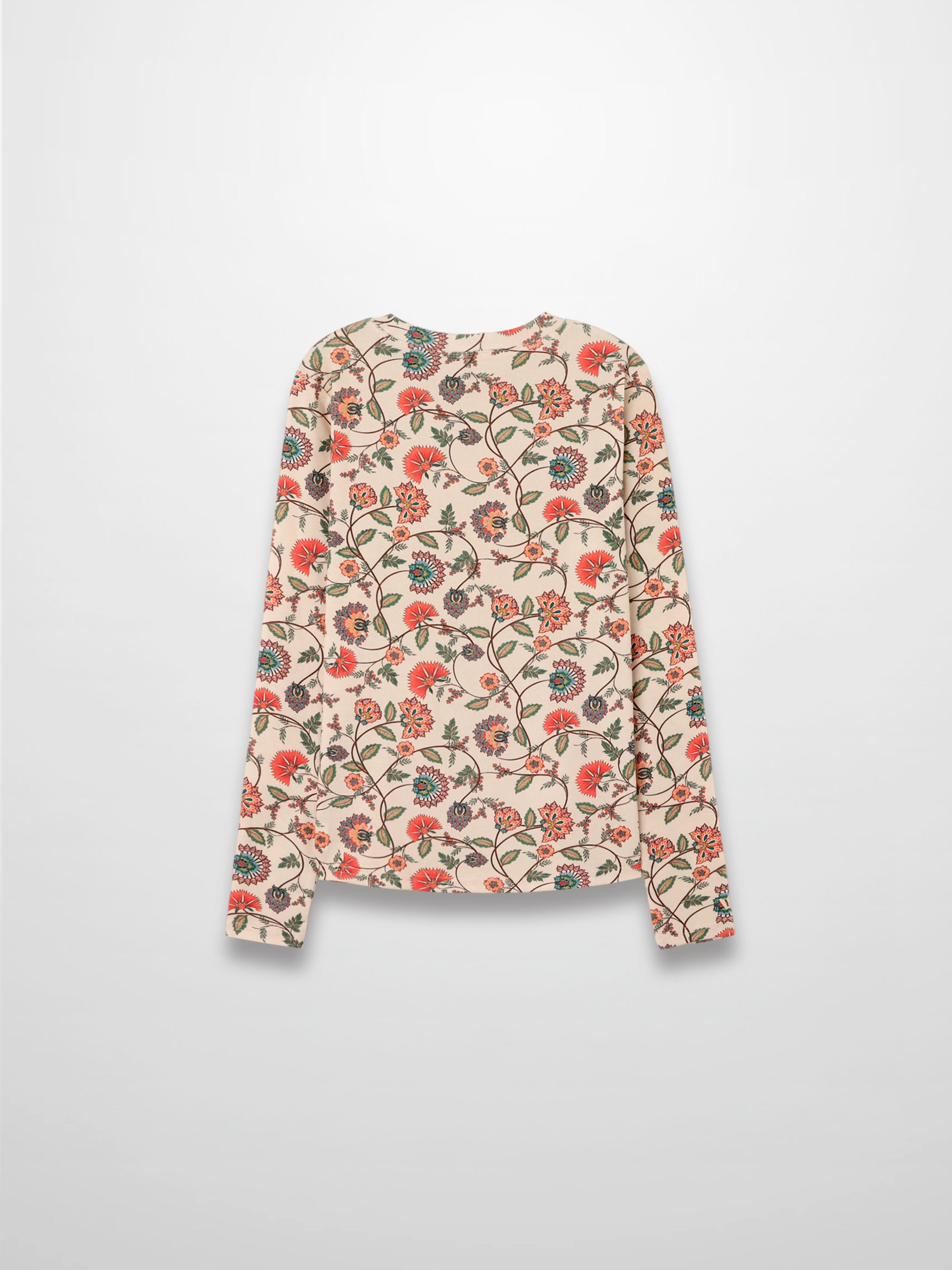 Basic Printed T-shirt-Paisley Floral