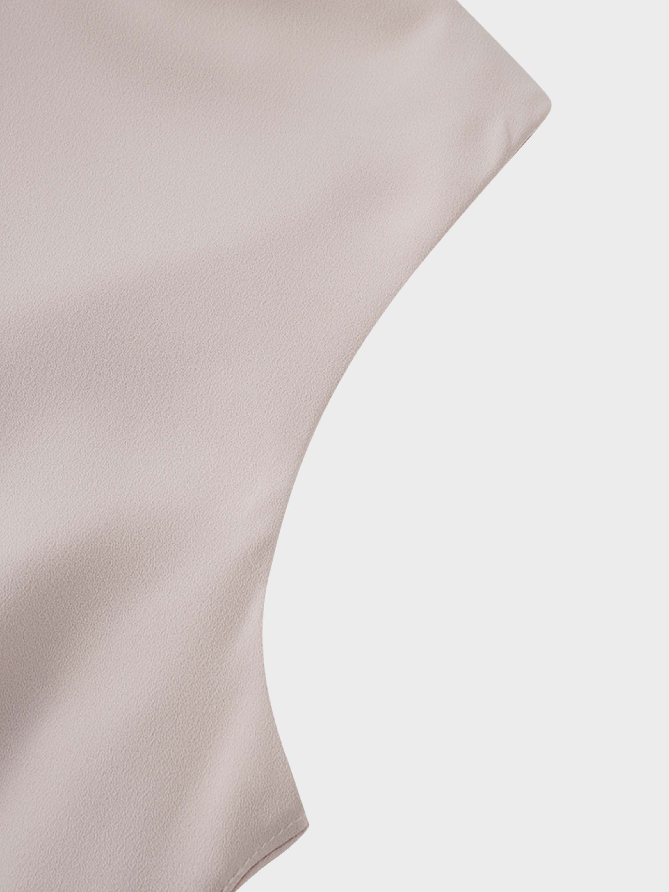 Crepe Slip Dress-Pink