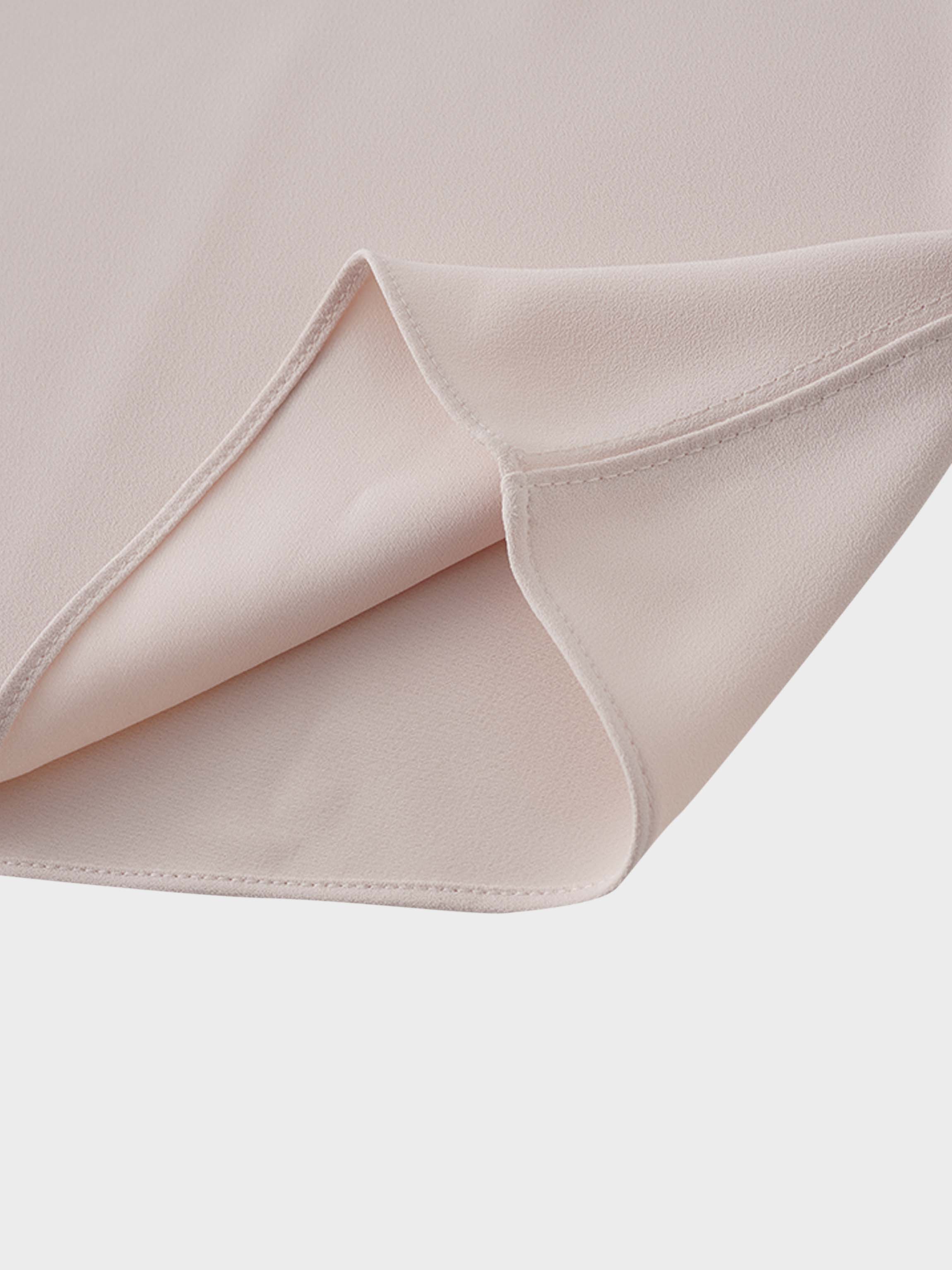 Crepe Slip Dress-Pink