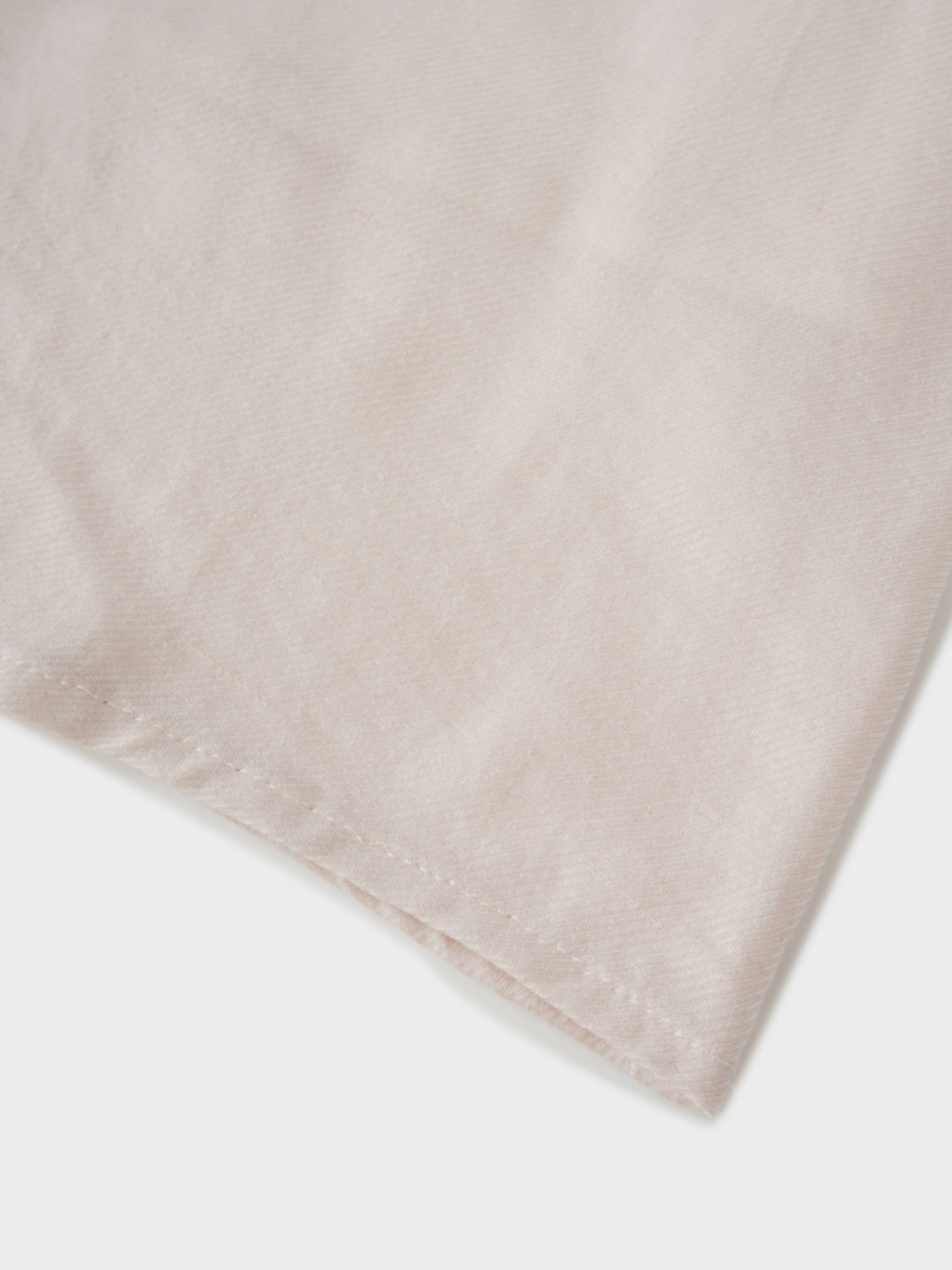 Pleat Top Silk/Linen Blend Dress-Oatmeal