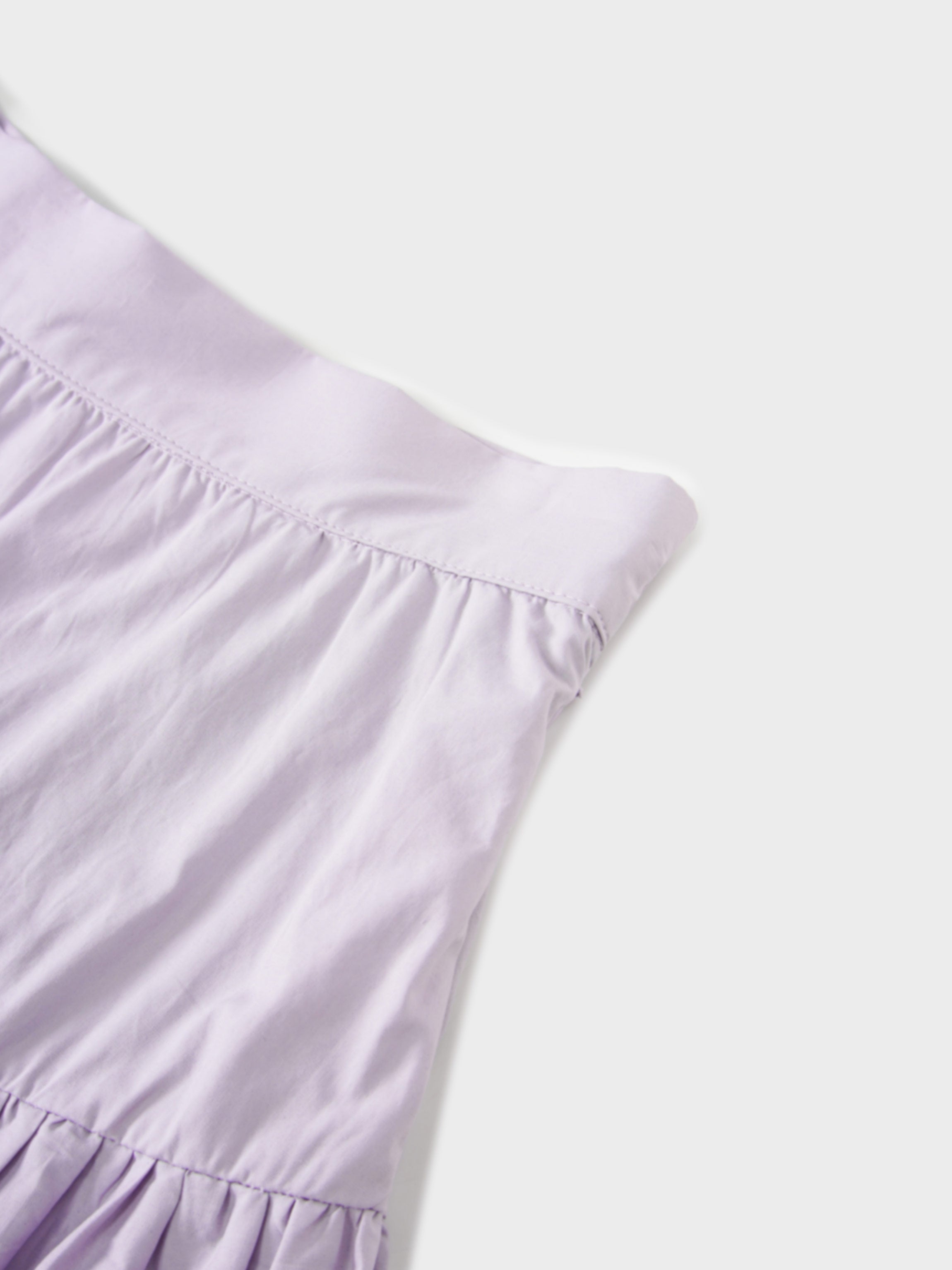 Border Cut Out Yoke Skirt-Lavender