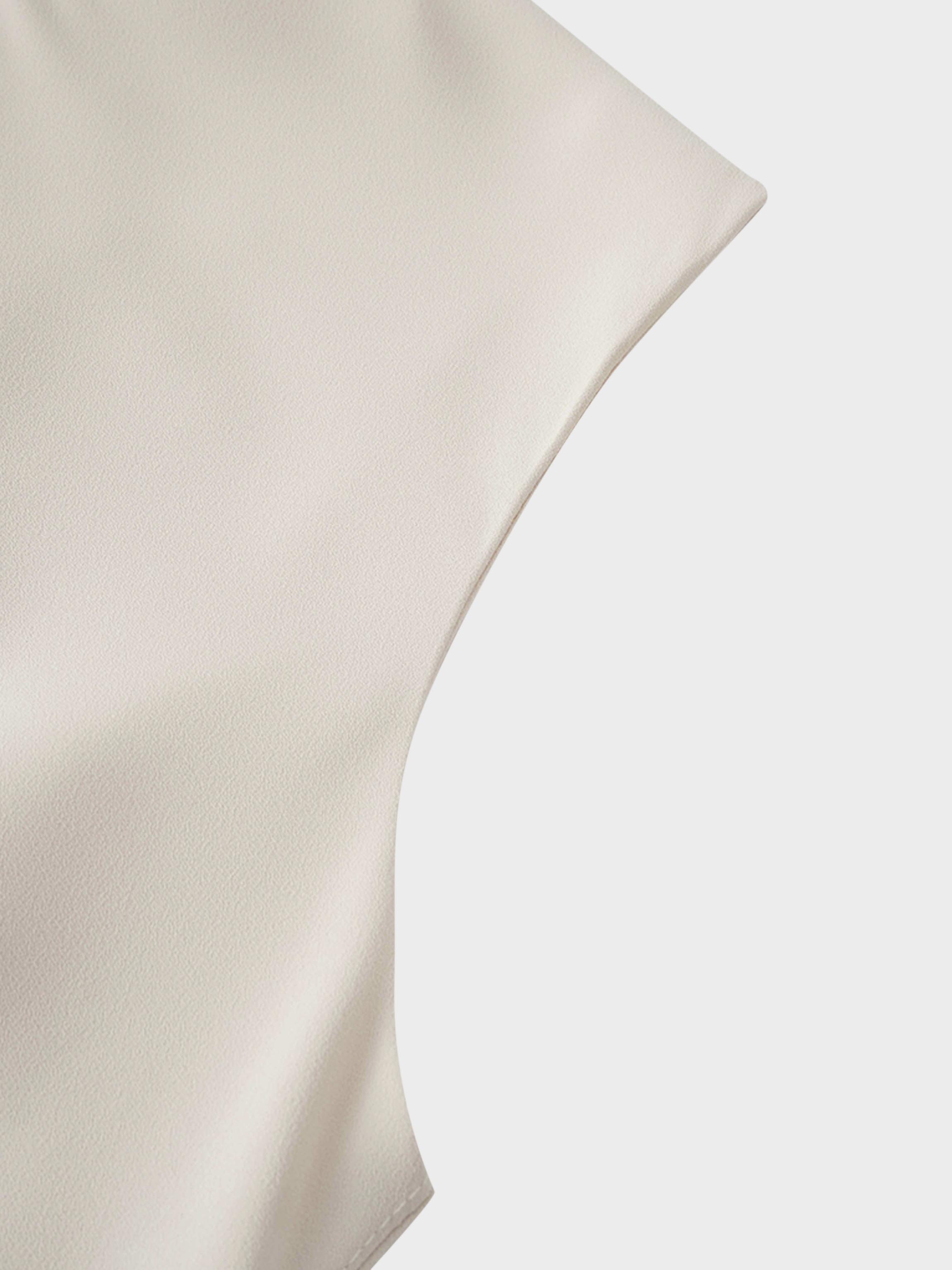 Crepe Slip Dress-Ivory