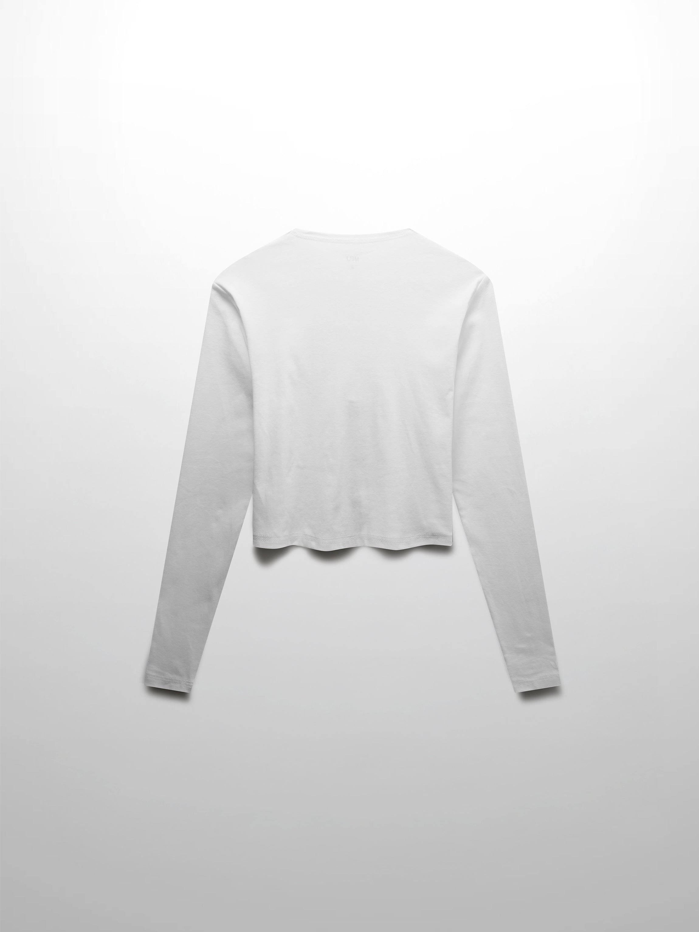 Camiseta Básica Cárdigan Corto-Blanco