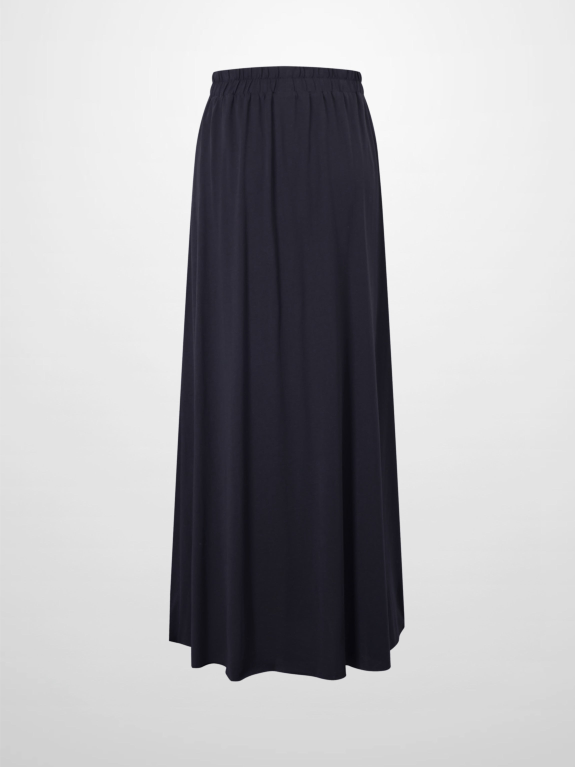 Elastic Waist T-Shirt Skirt-Navy