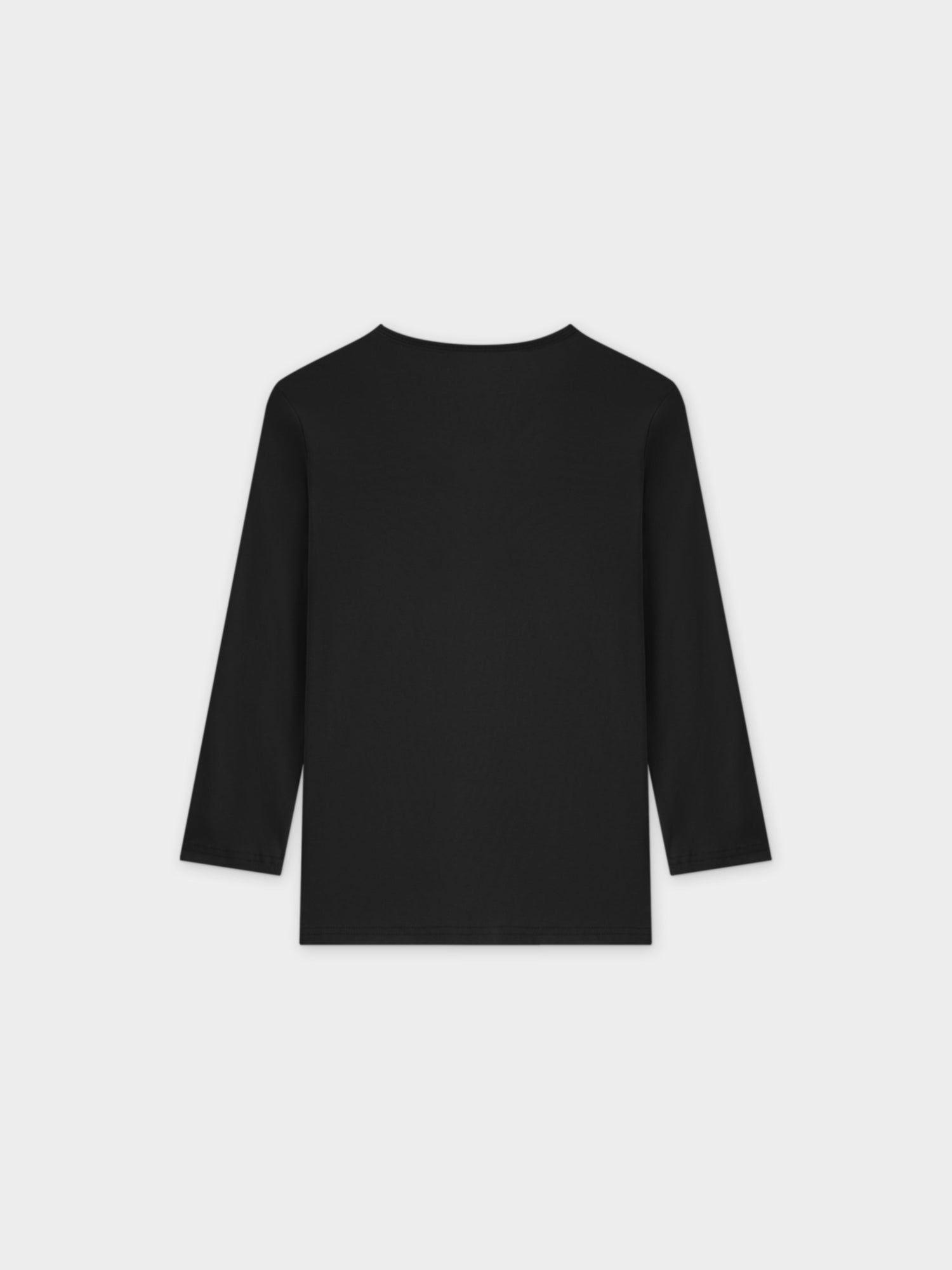 BASIC HIGH V TEE 3Q-BLACK