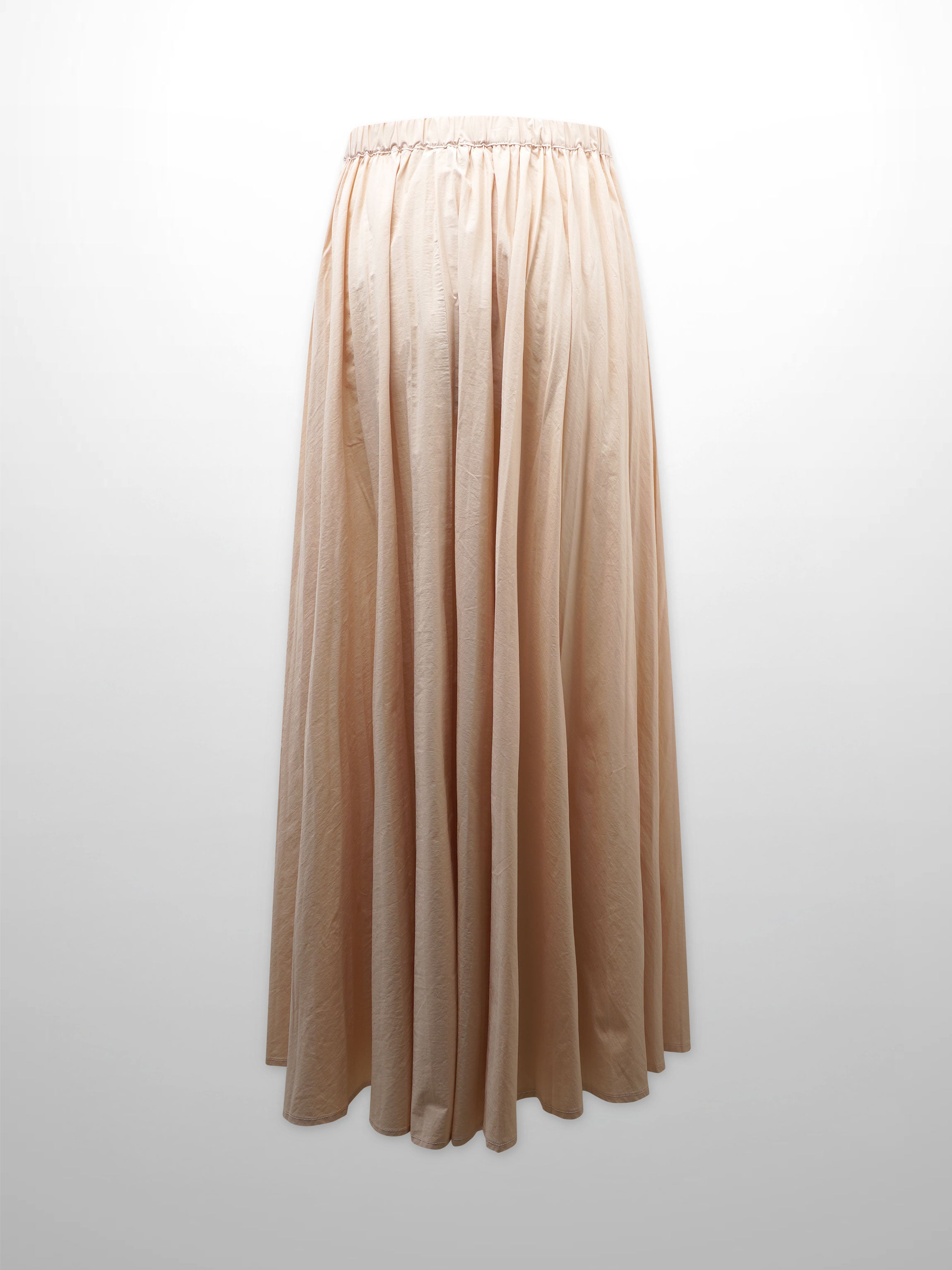Micro Pleat Elastic Waist Skirt-Rose Pink