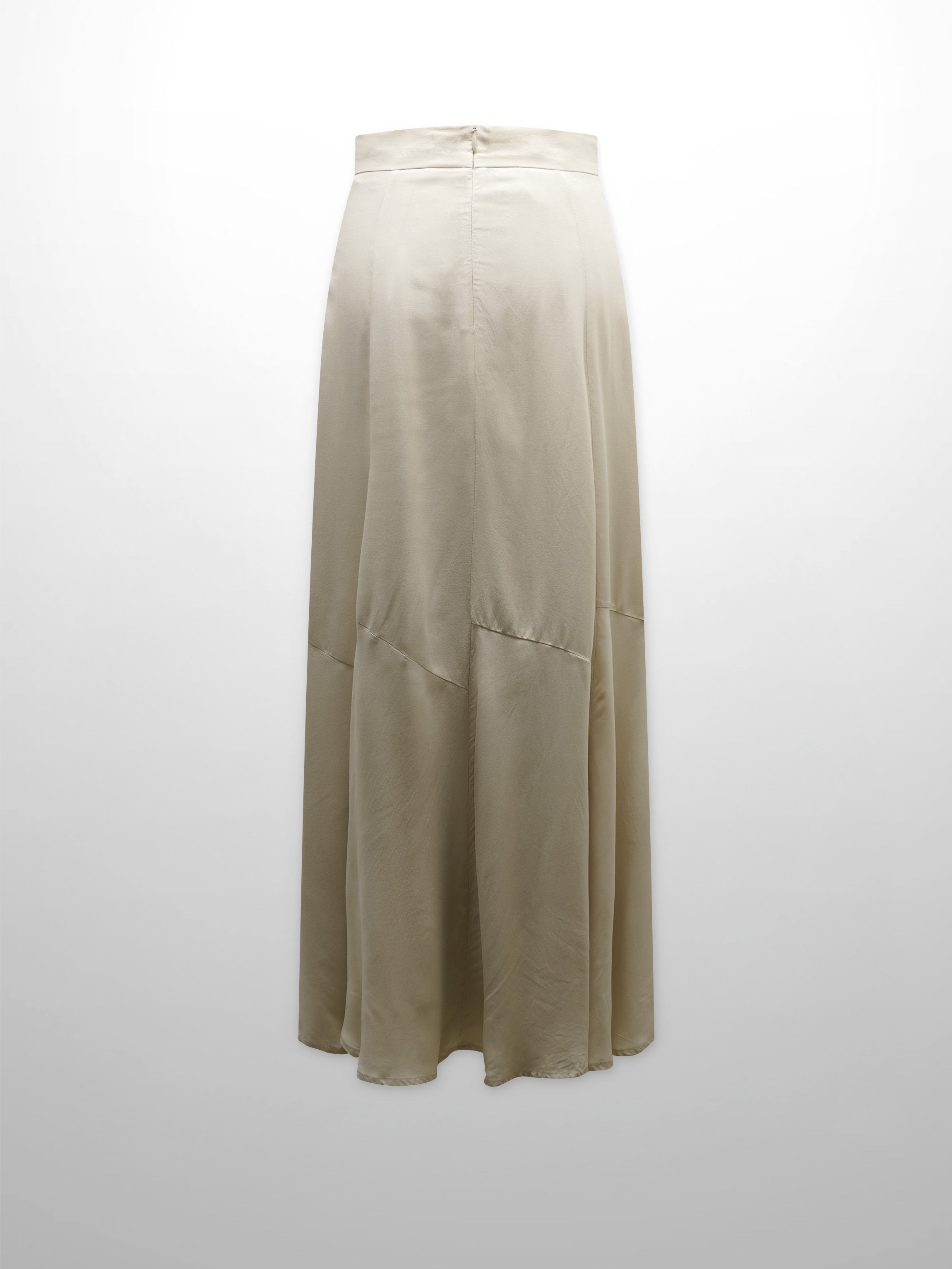 TRUMPET FLARE SKIRT-TAUPE