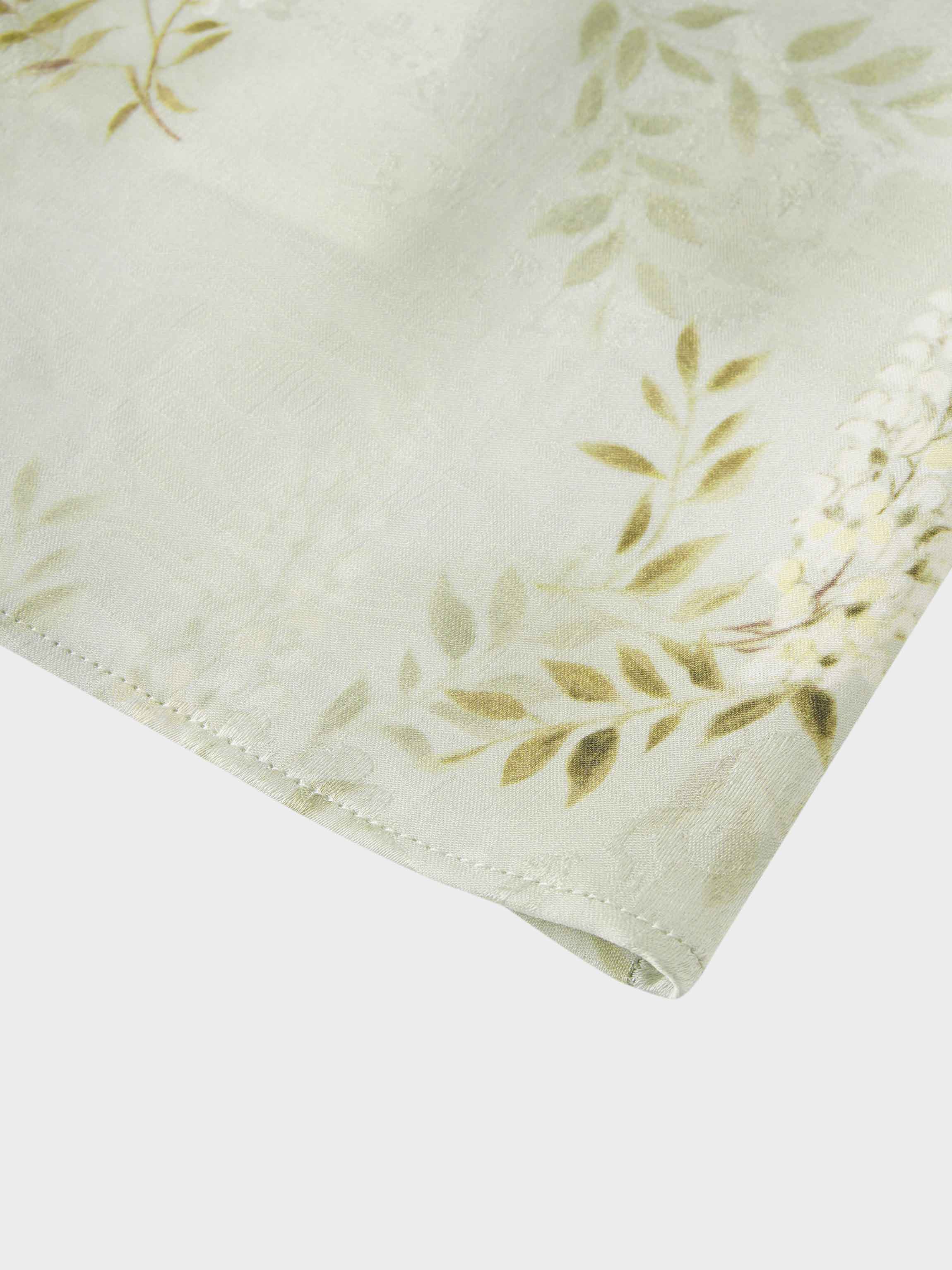 Gathered Overlay Skirt-Mint Floral