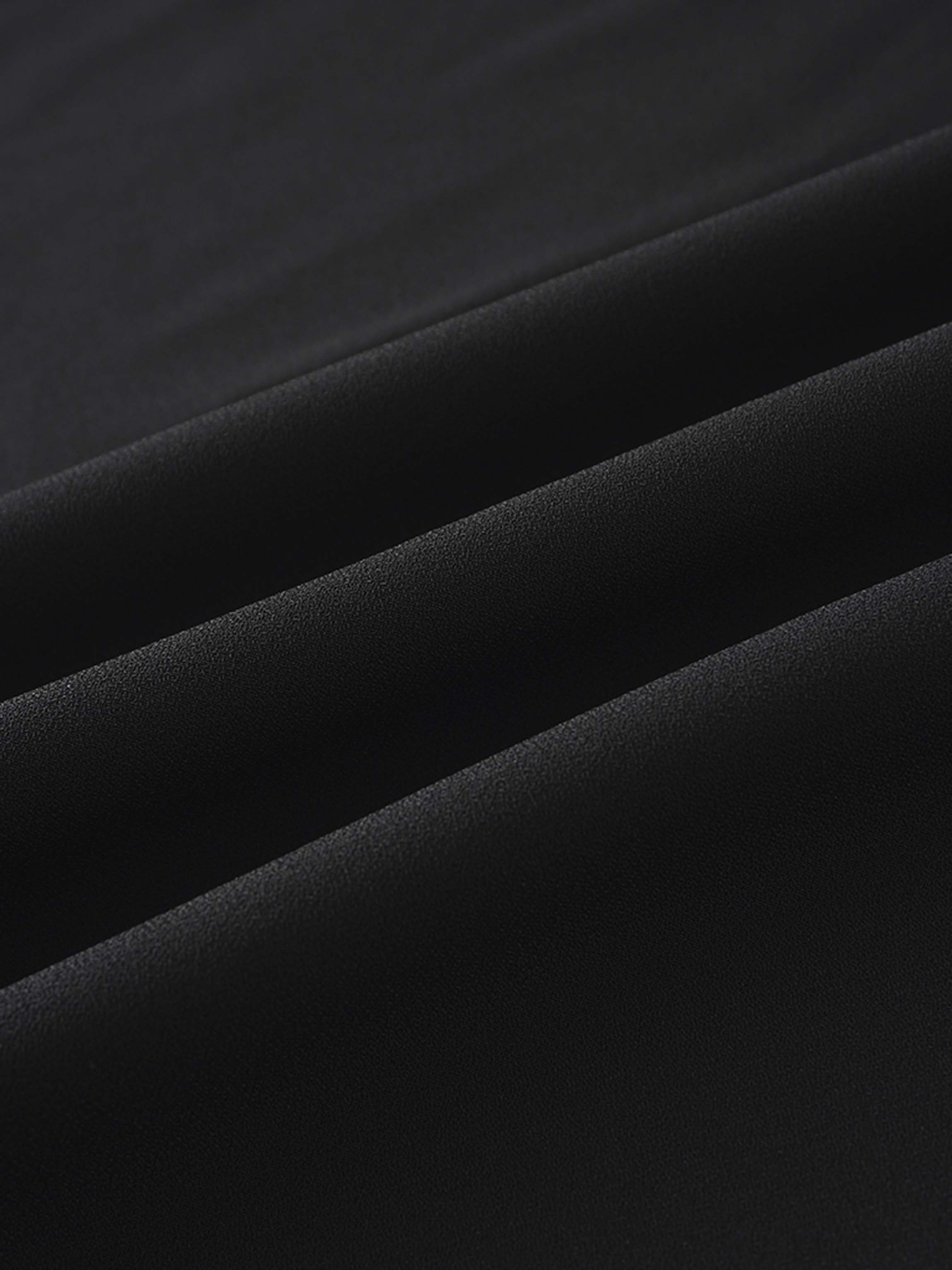 Crepe Slip Dress-Black